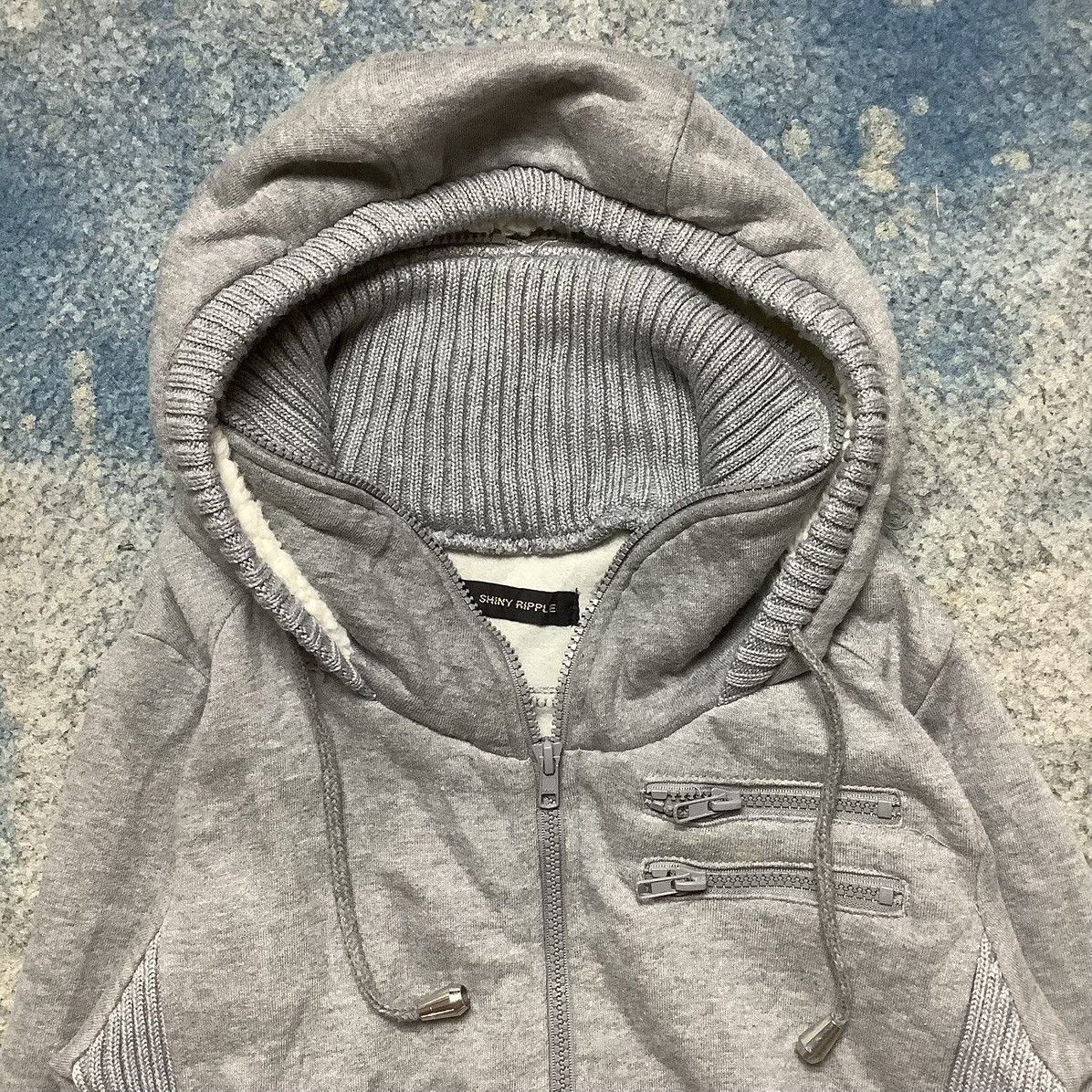 If Six Was Nine × Japanese Brand × Seditionaries Japanese Brand Shiny Ripple Sweater Jacket Hoody Size US M / EU 48-50 / 2 - 3 Thumbnail