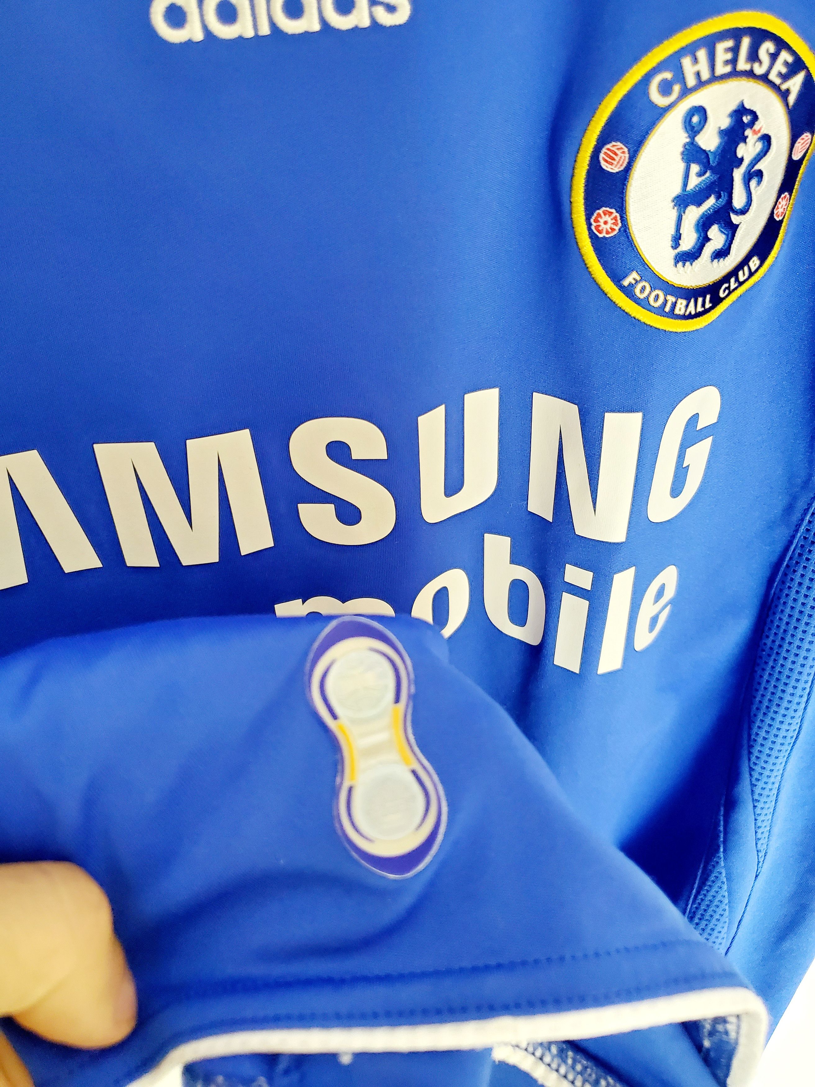 Adidas × Chelsea Soccer Vintage 2006-08 Chelsea adidas Home jersey M perfect conditi Size US M / EU 48-50 / 2 - 6 Thumbnail