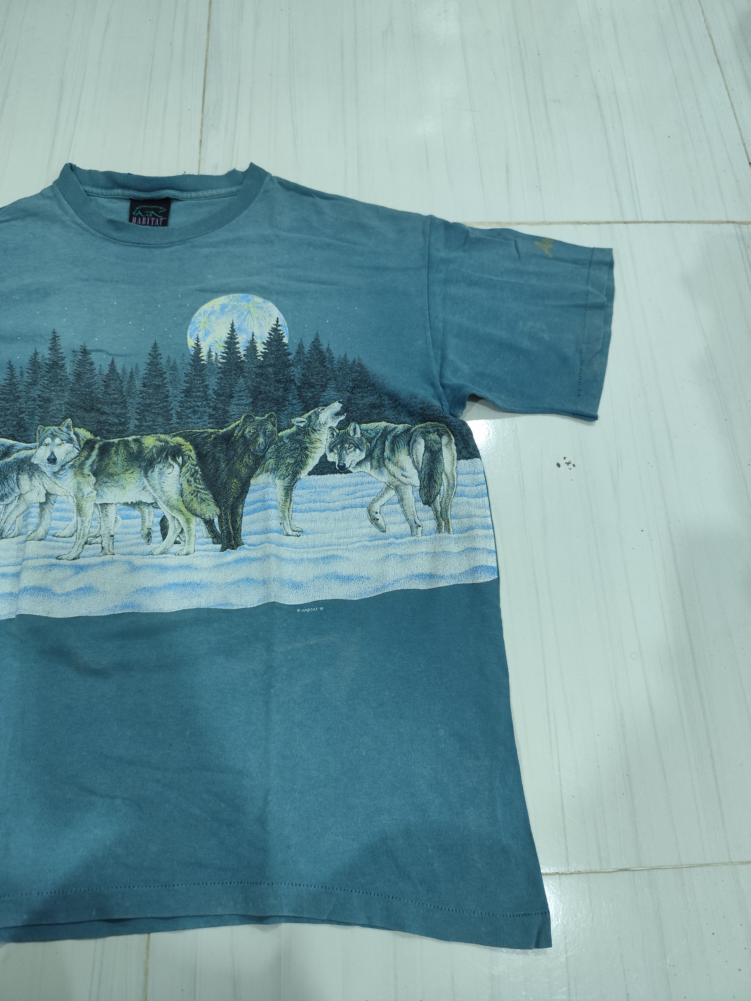 Vintage Vintage 1991 habitat wolfs Size US L / EU 52-54 / 3 - 3 Thumbnail