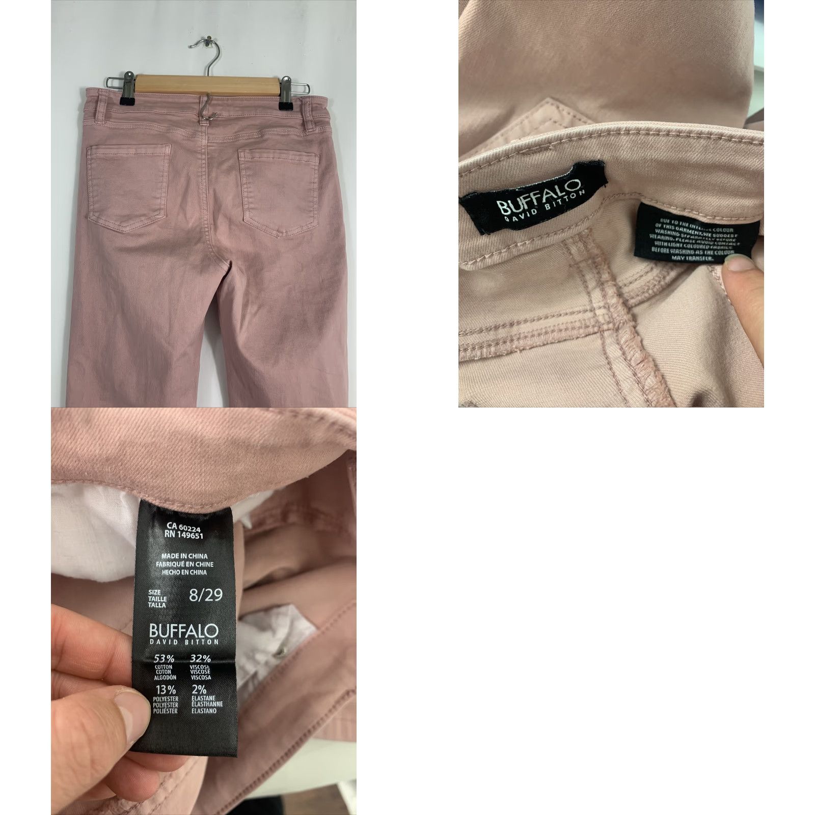 Buffalo David Bitton Buffalo David Bitton Womens Jeans Skinny Pink Pastel 8 29 Size 8 Womens Girls? Size 30" / US 8 / IT 44 - 8 Thumbnail