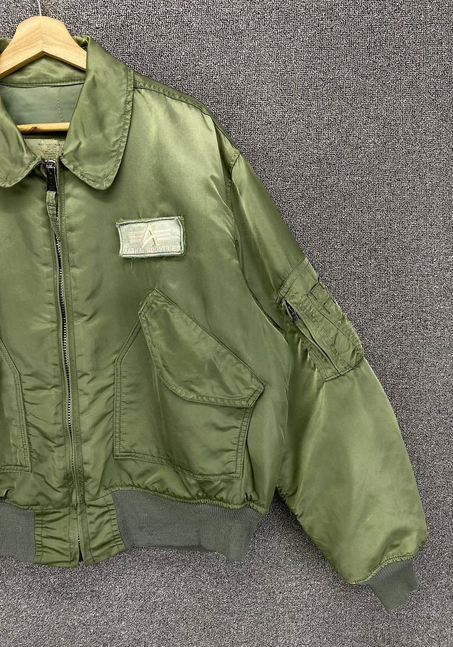 Alpha Industries Vintage 90s Alpha Industries Flyers Bomber Jacket Size US XL / EU 56 / 4 - 4 Thumbnail