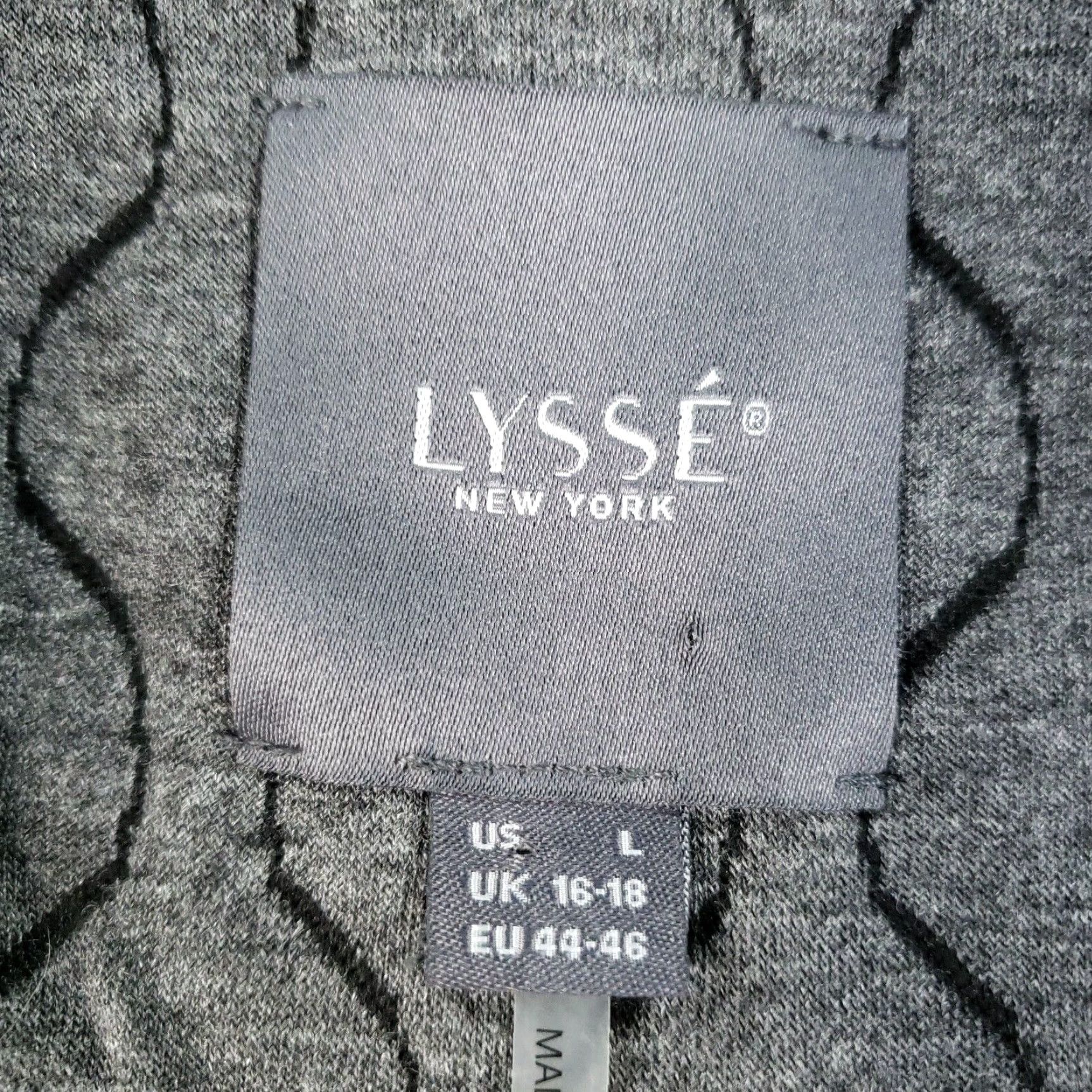 Vintage Lysse Jacket Vest Women L Gray Full Zip Mock Neck Casual Stretch - Lyssé - Jacket - Women - L - Gray - Full Zip - Casual - 90s? Size L / US 10 / IT 46 - 5 Thumbnail