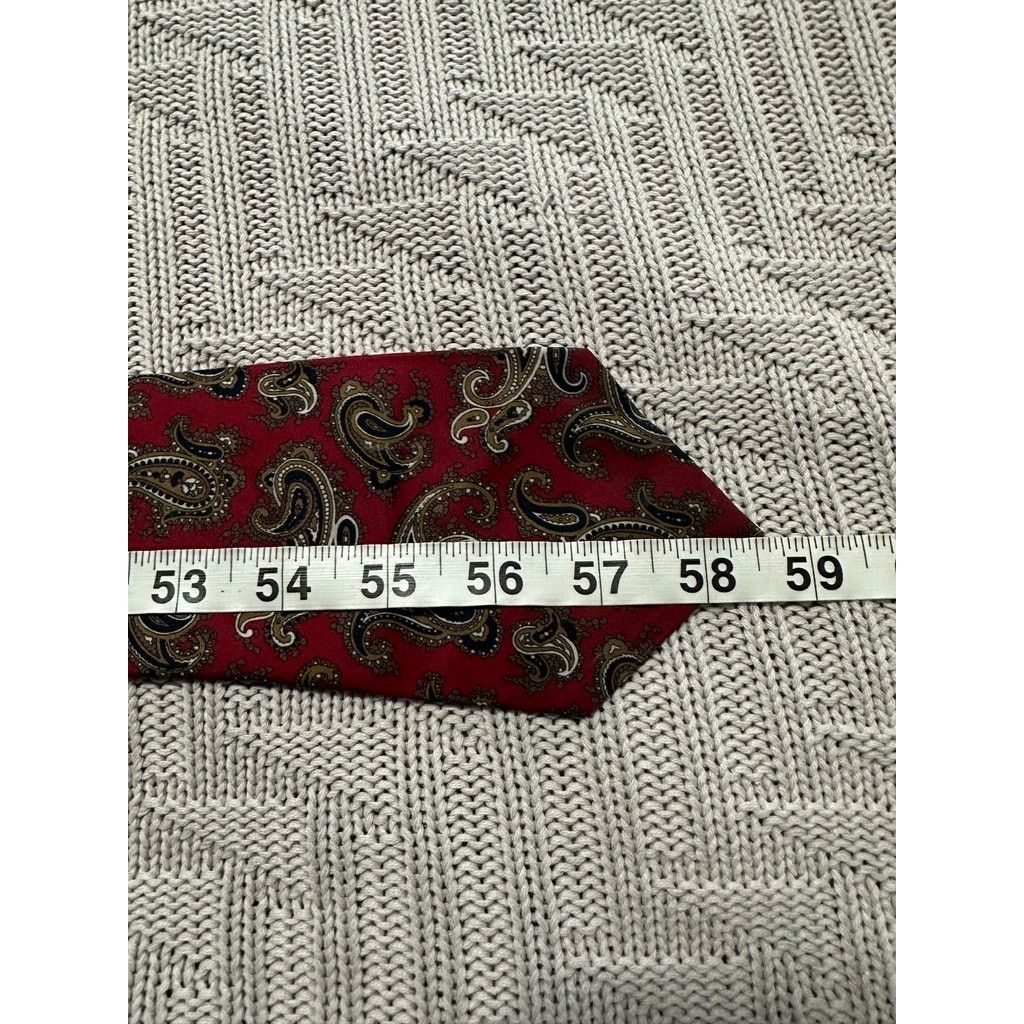 Vintage Vintage Gimbels red paisley tie Size ONE SIZE - 3 Thumbnail