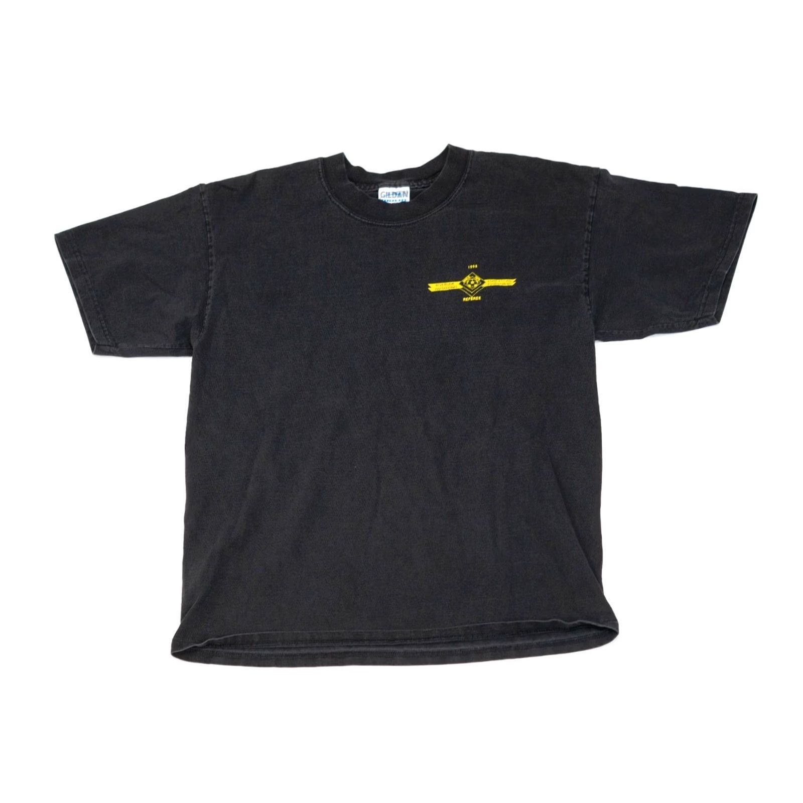 Gildan VINTAGE 90s Soccer Referee T-Shirt Men Large Black Cotton MLS FIFA World Cup Size US L / EU 52-54 / 3 - 4 Thumbnail