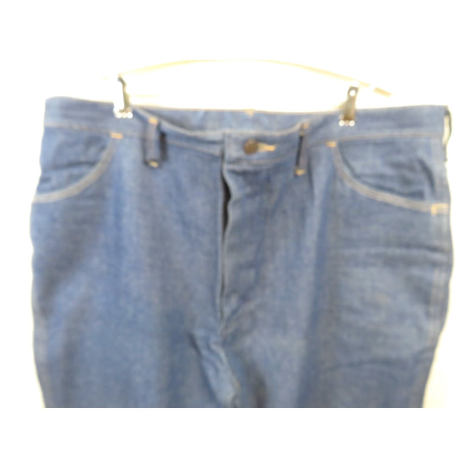 Vintage NOS Rustlers 1970s Jeans 42X30 Regular Men Blue Classic Fit Tapered NWOT USA Boys? Size US 42 / EU 58 - 5 Thumbnail