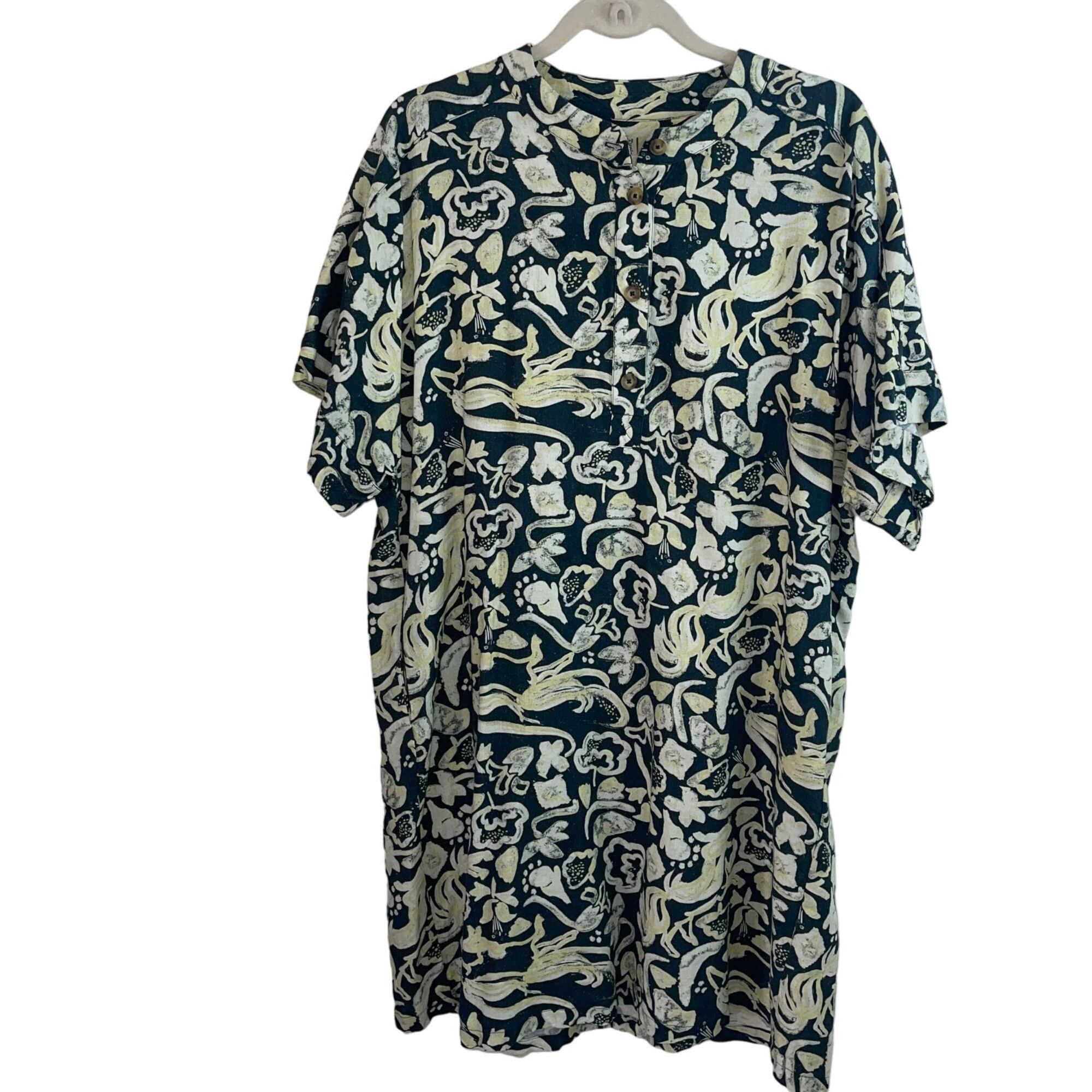 Cotelac Womens Dress Size 10 Multicolor Tunic Floral