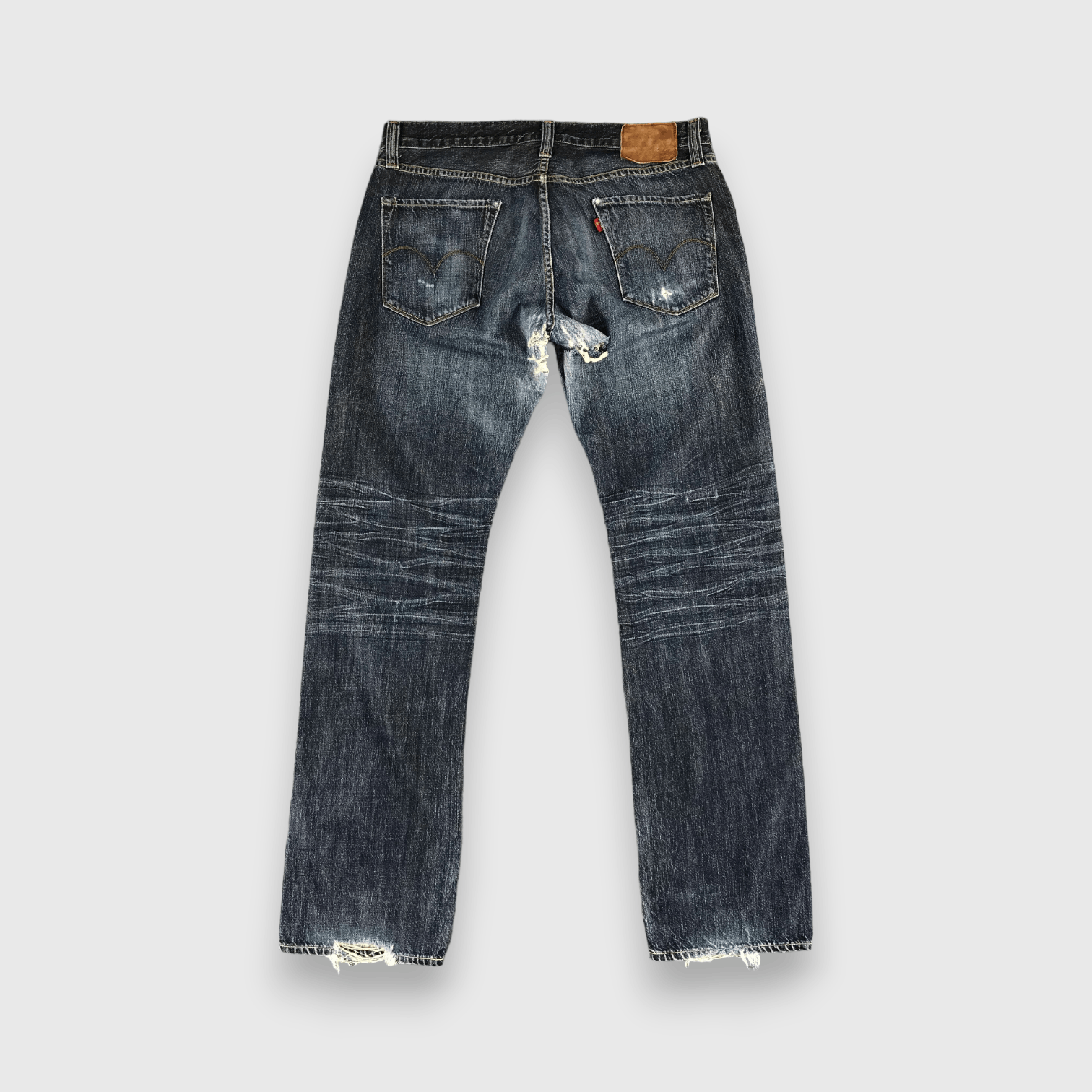 Levi's Vintage Levis Capital E Jeans Faded Blue Denim -J522 Size US 35 - 2 Thumbnail