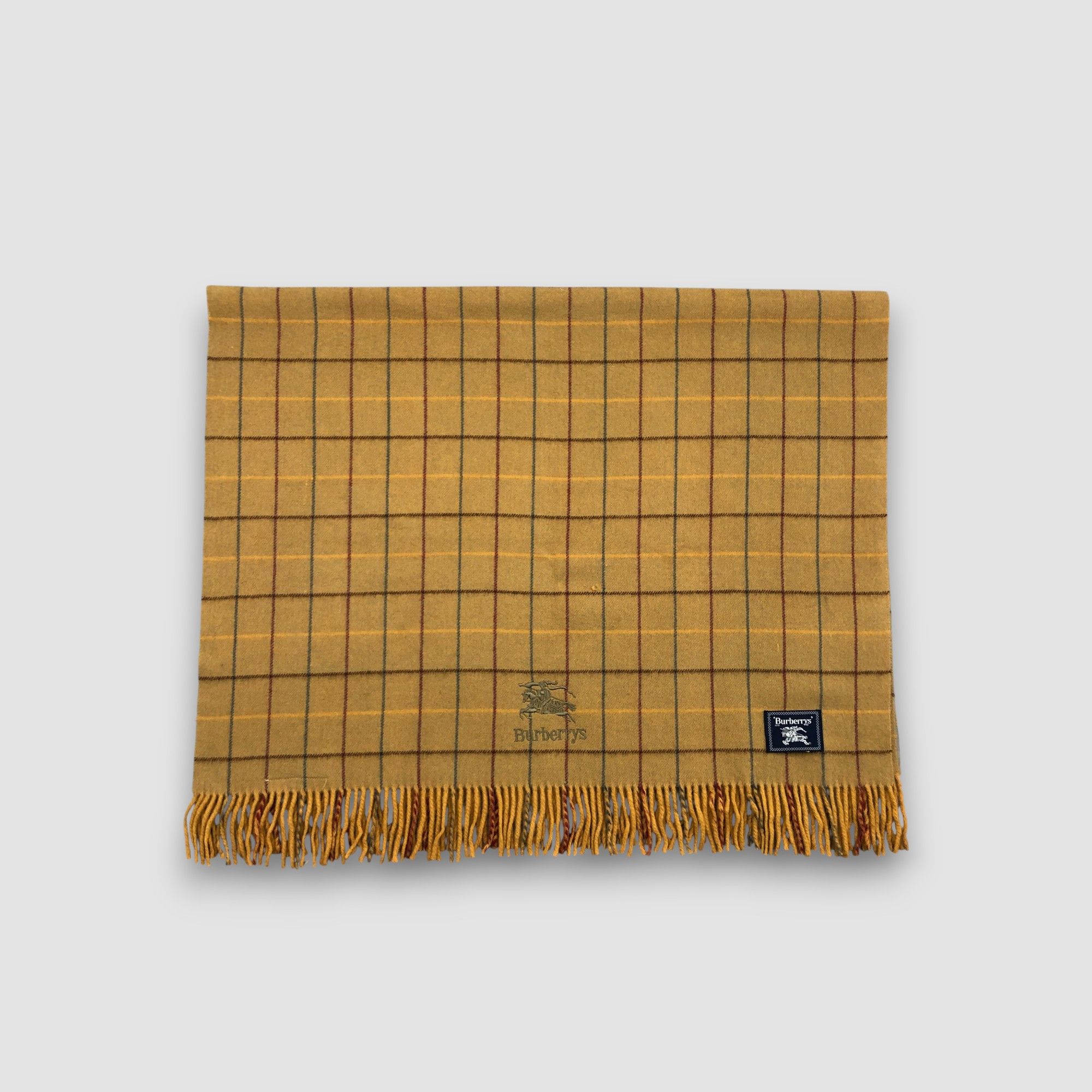 Burberry Vintage Burberry Scarf Muffler Wool Cashmere Scarves. Size ONE SIZE - 3 Thumbnail