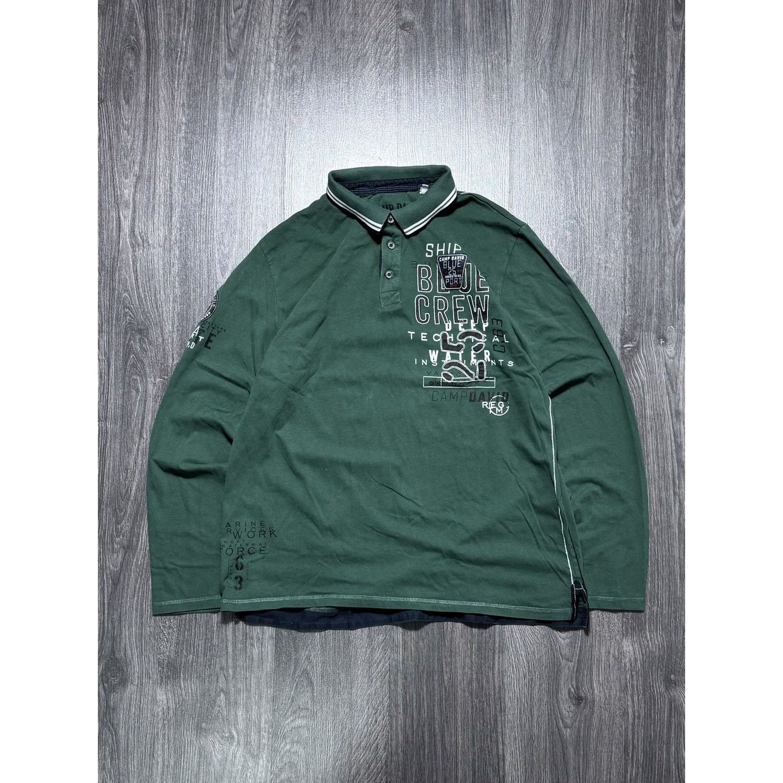 Japanese Brand × Vintage Vintage Y2K Camp David Avantgarde longsleve Size US XL / EU 56 / 4 - 1 Thumbnail
