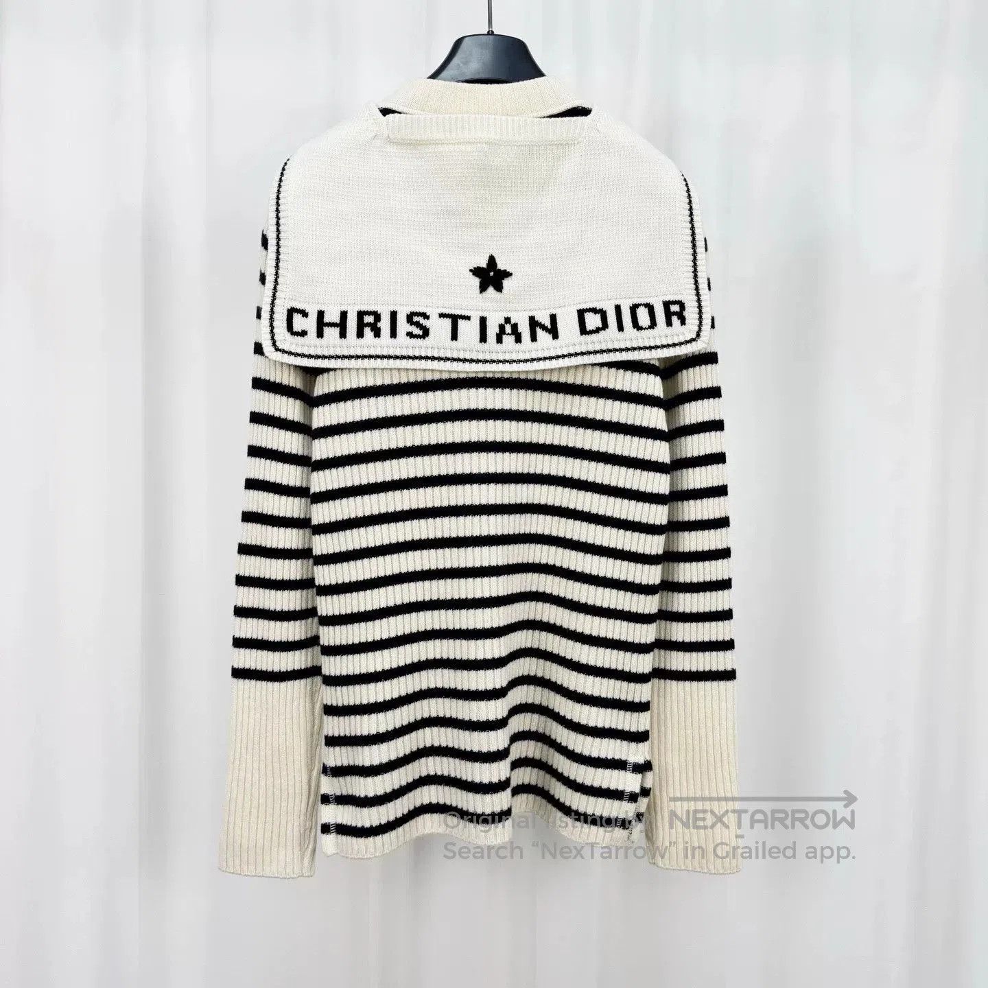Dior dior striped knit sweater with sailor collar. Size S / US 4 / IT 40 - 2 Thumbnail