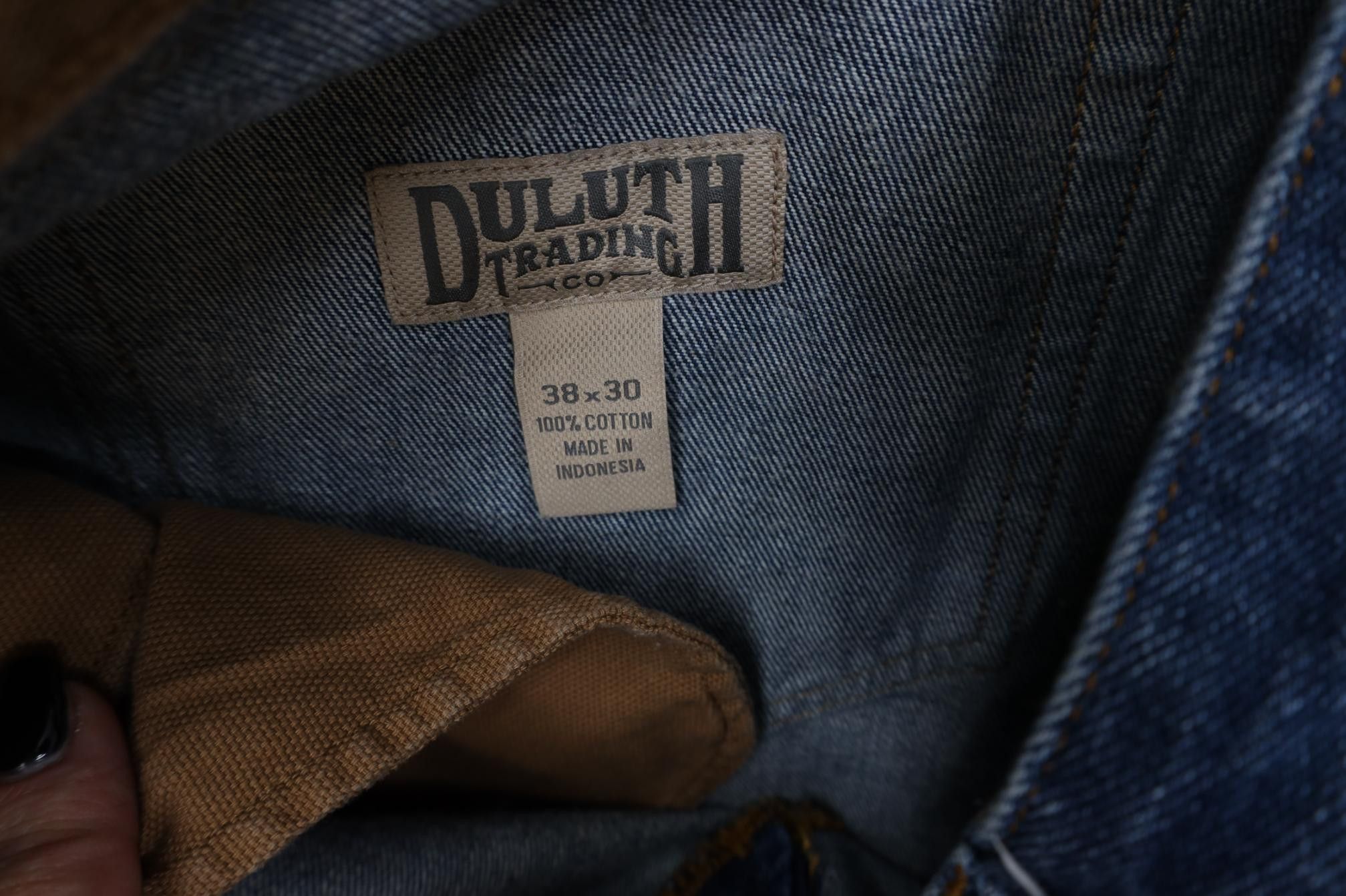 Duluth Trading Company Duluth Trading Co Gusseted Wide Leg Denim Jeans Cotton Size US 38 / EU 54 - 7 Thumbnail