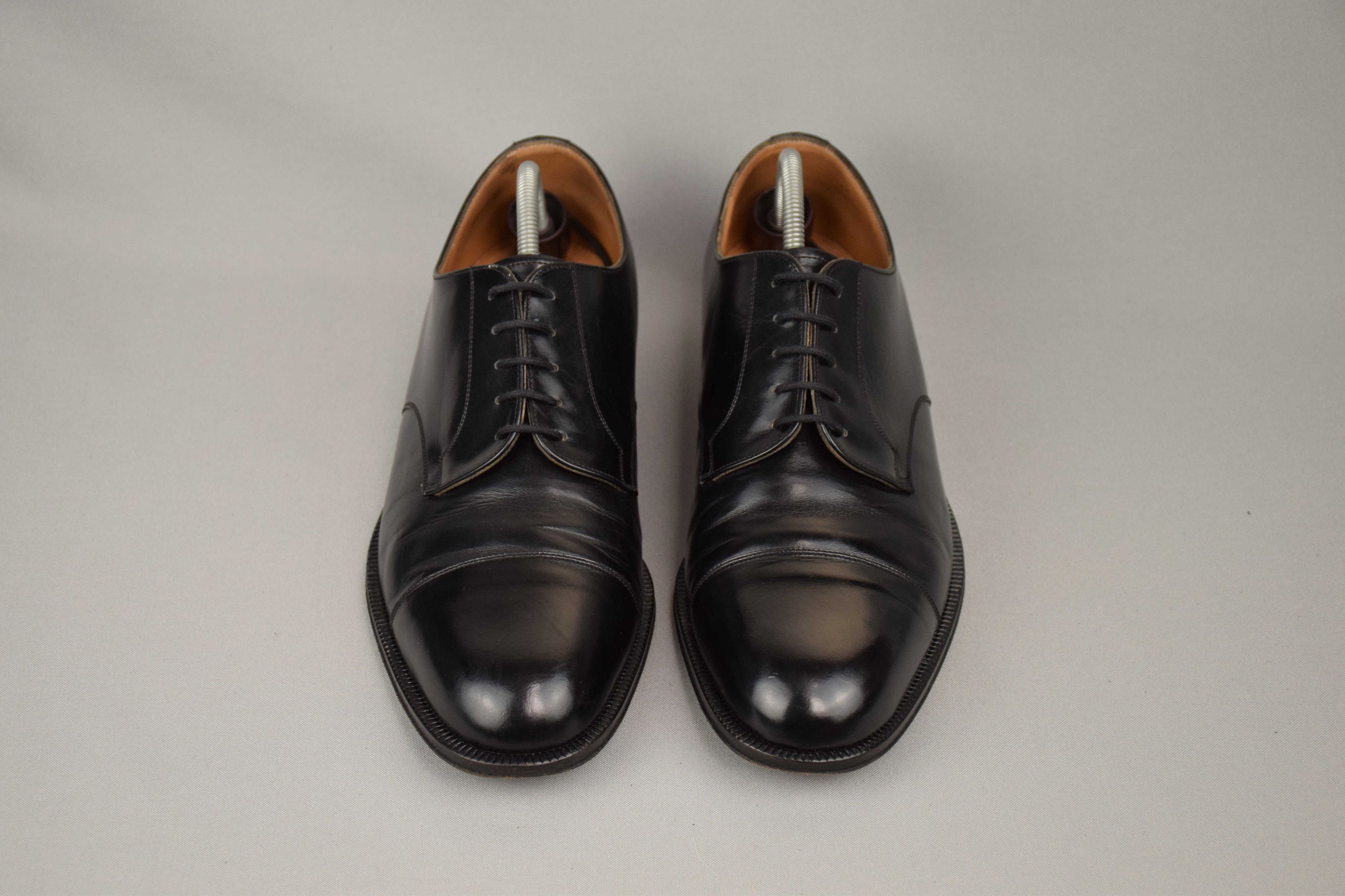 Bally × Vintage Bally Vintage Dress Shoes Black Oxfords Mens US 9 UK 8 EU 42 Size US 9 / EU 42 - 5 Thumbnail