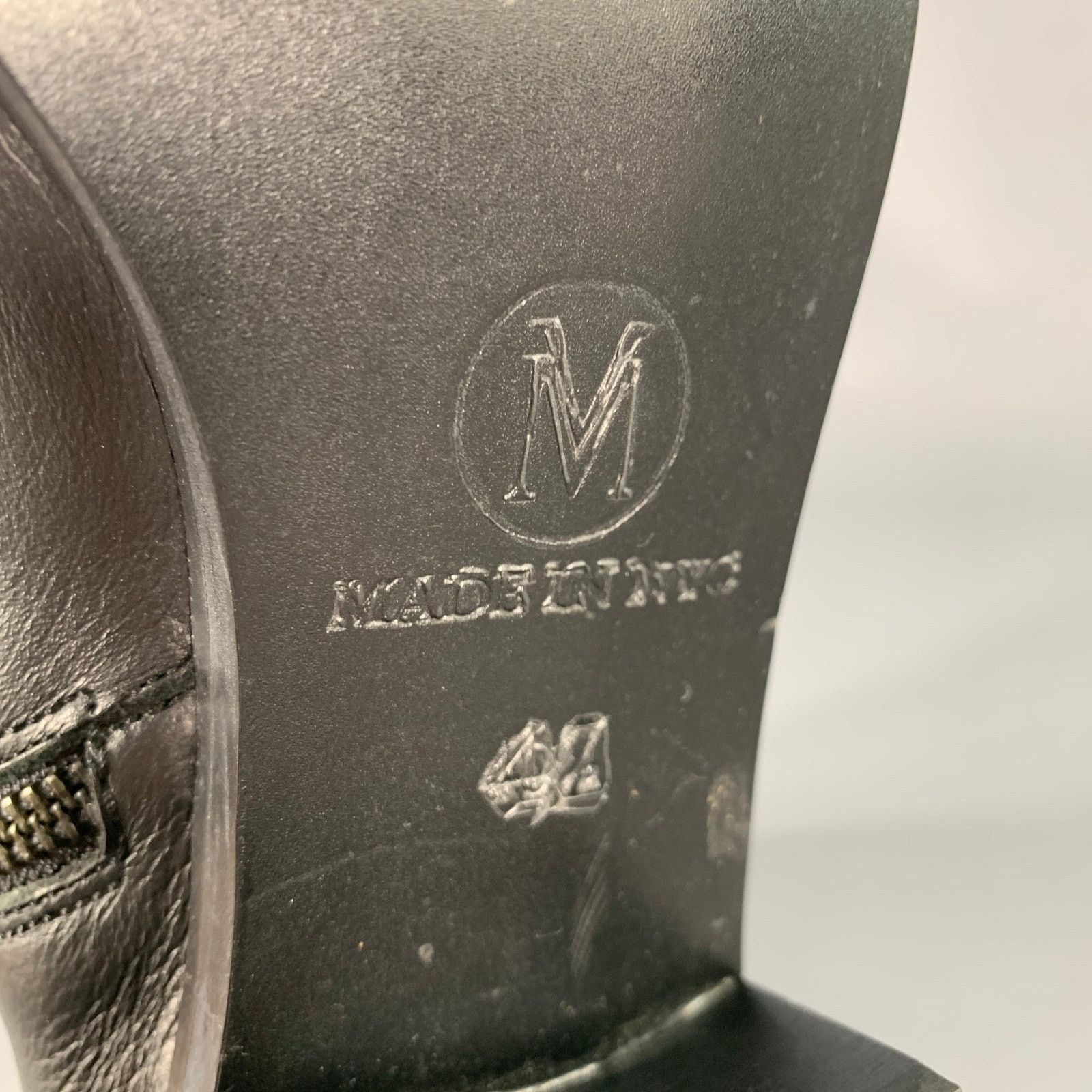 Other MODERN VICE 10.5 Black Gold Leather Stars Side Zipper Boots Size US 10.5 / IT 40.5 - 7 Thumbnail