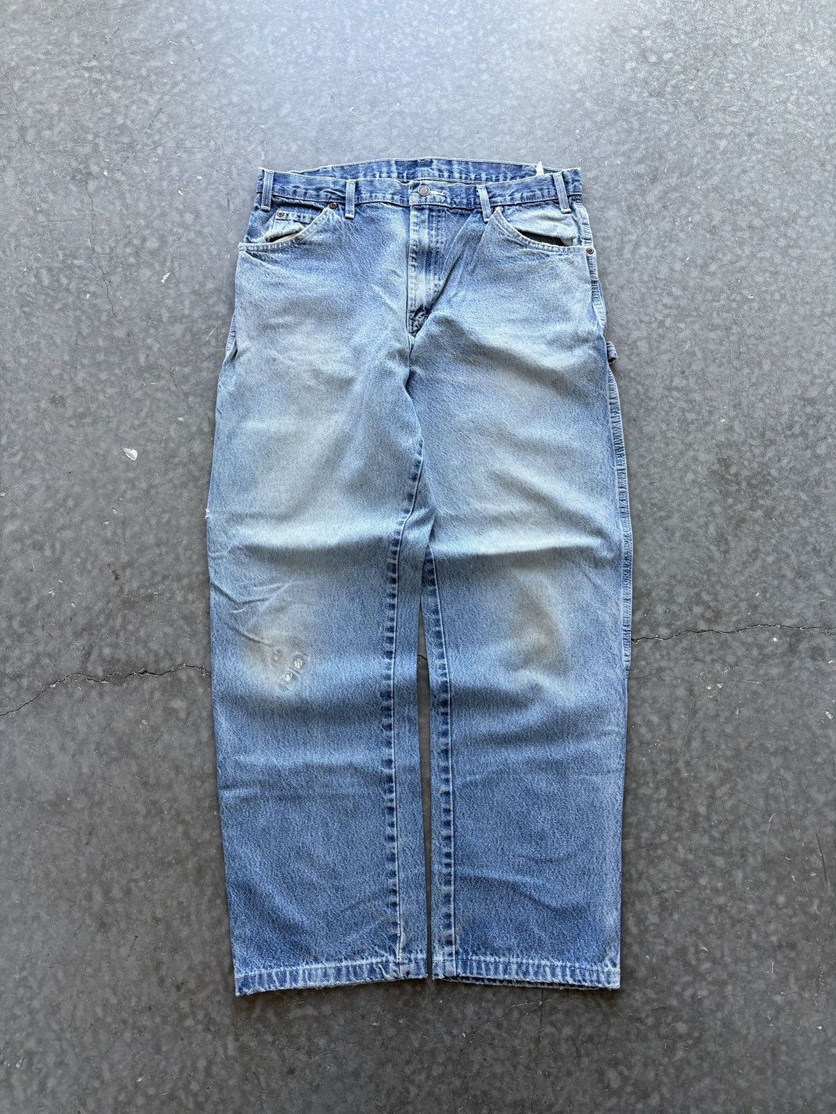 Dickies Thrashed Vintage Y2K Dickies Carpenter Jeans 36x31 Faded Size US 36 / EU 52 - 1 Thumbnail