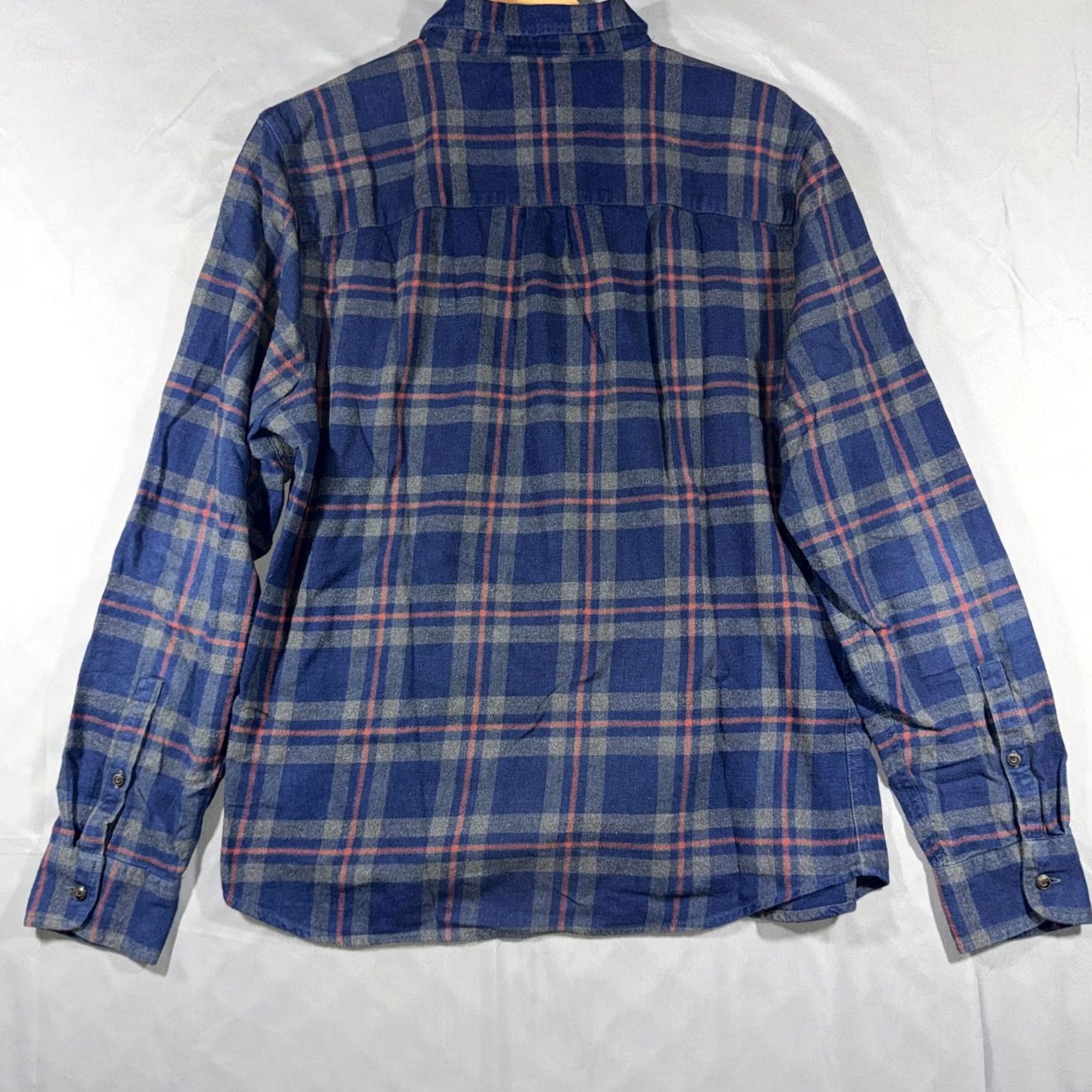 Marine Layer Marine Layer Shirt Mens L Blue Plaid Flannel Button Front Long Sleeve Casual Size US L / EU 52-54 / 3 - 2 Thumbnail