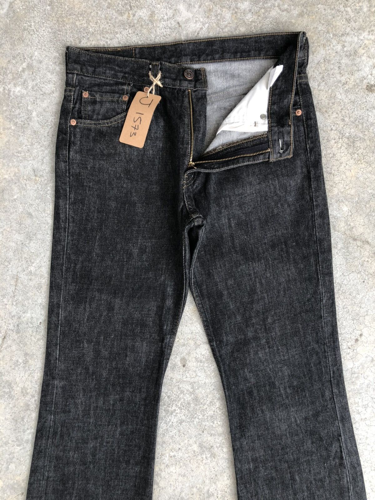 If Six Was Nine Y2k Levis 517 Flared Jeans Distressed Denim Size US 30 / EU 46 - 3 Thumbnail