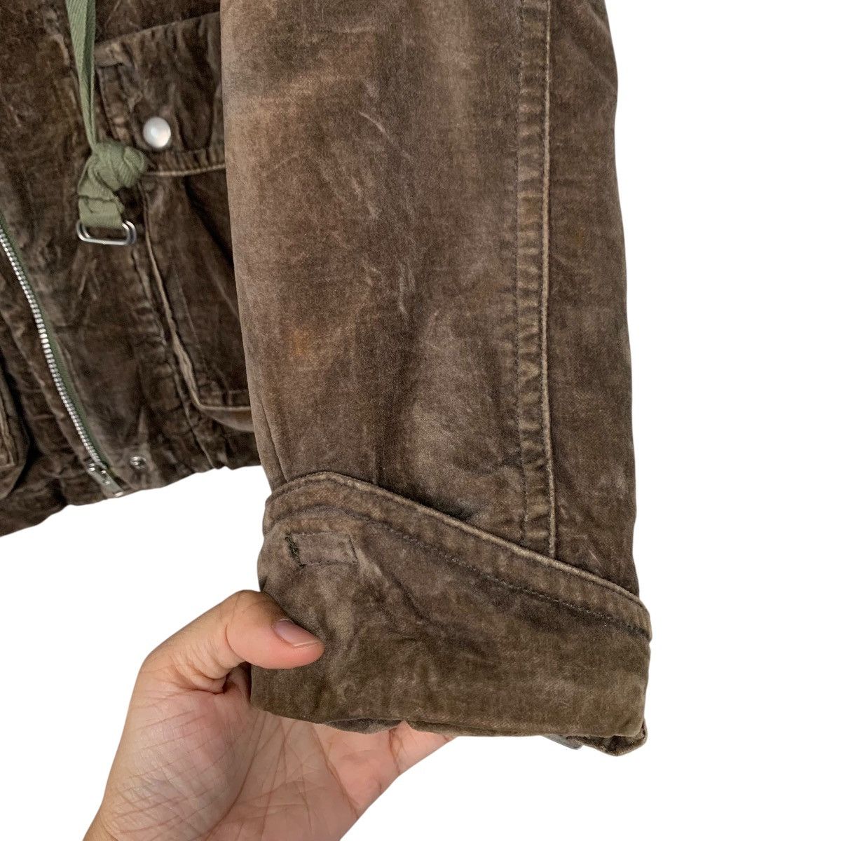 Japanese Brand SHUCA Brown Velvet Chore Jacket #2837-C128 Size L / US 10 / IT 46 - 7 Thumbnail