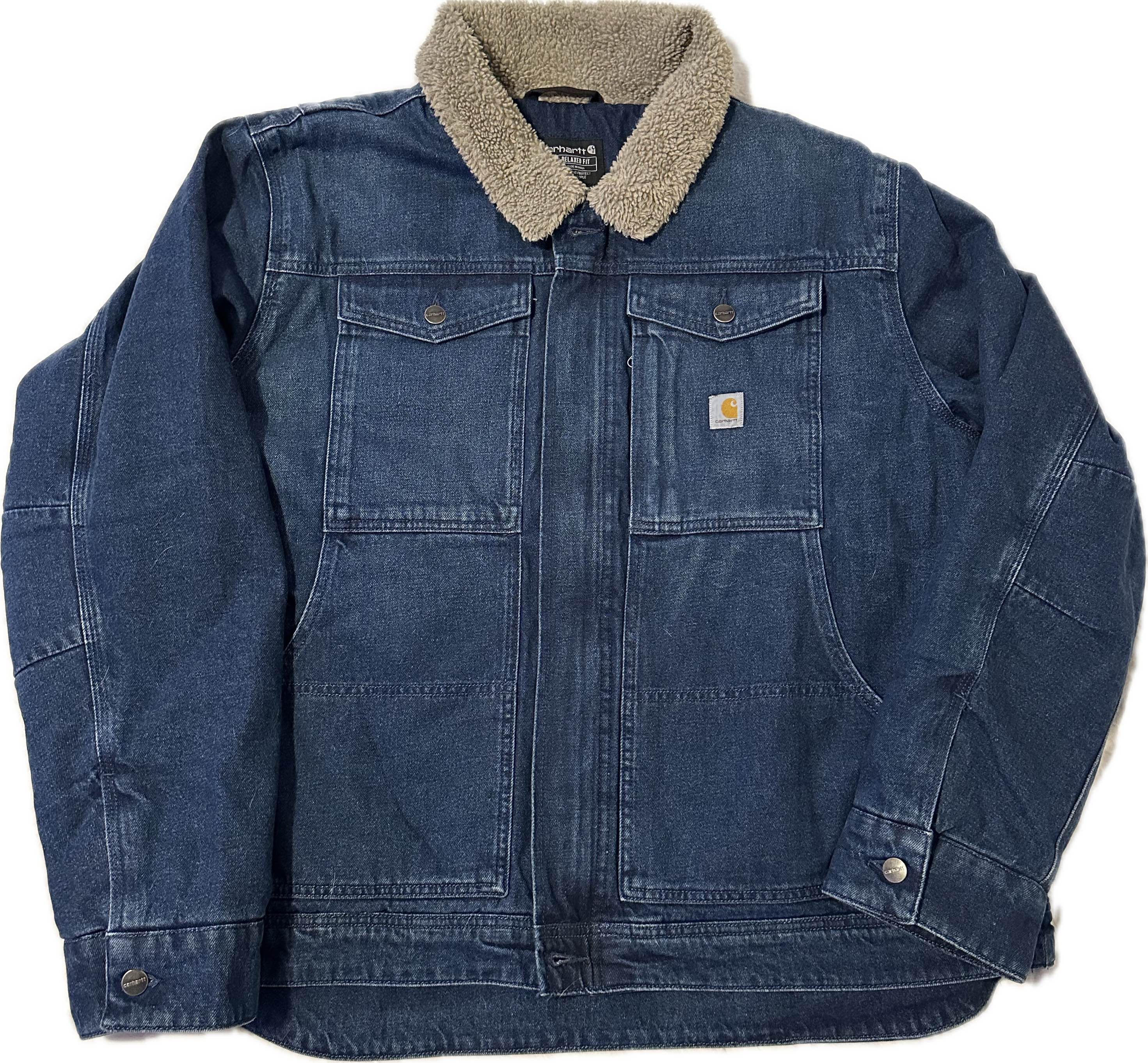 Carhartt Carhartt Denim Sherpa-Lined Jacket Size US XL / EU 56 / 4 - 1 Thumbnail