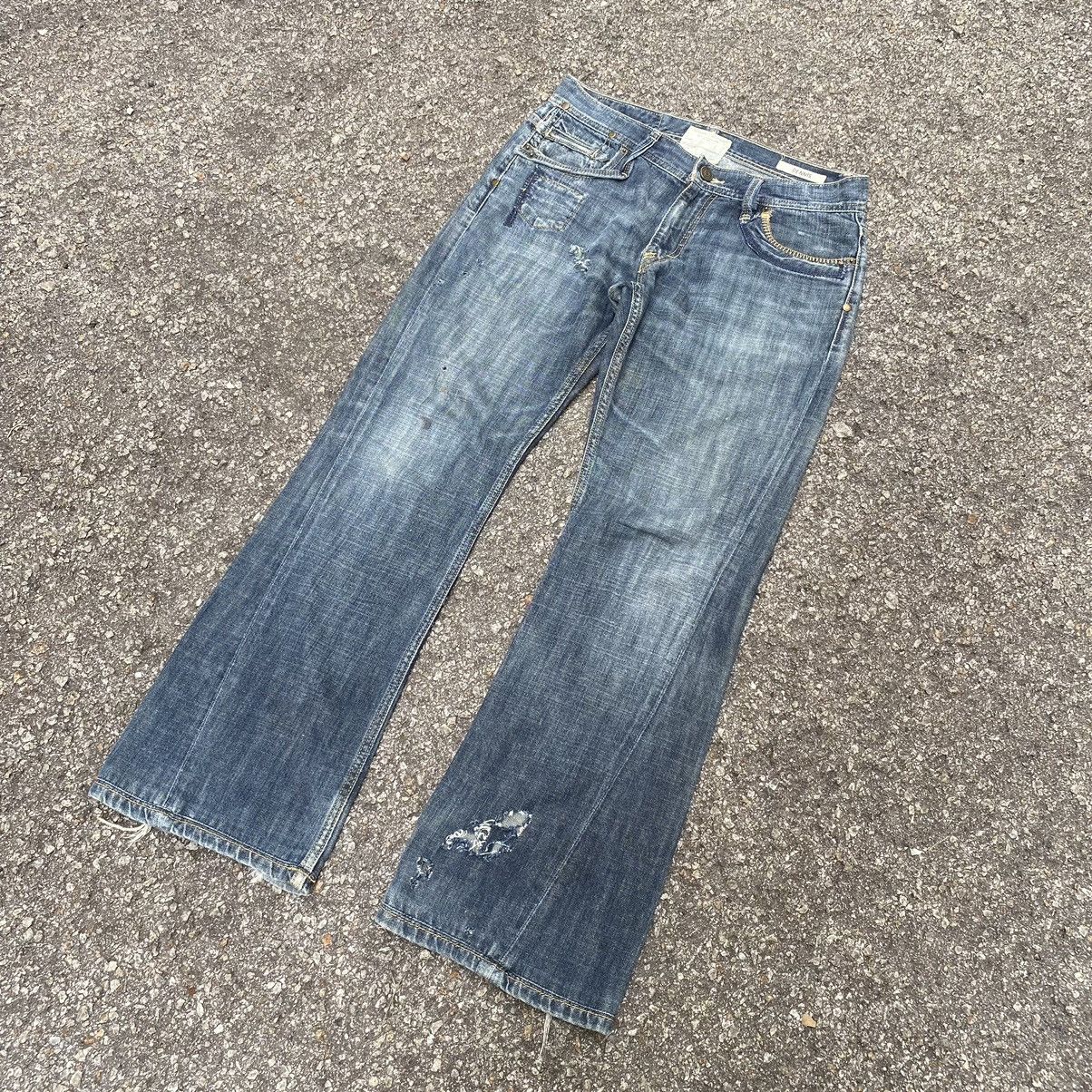 Jimmy Taverniti Flare Jeans Taverniti So Jean by Jimmy Taverniti Distressed Size US 32 / EU 48 - 2 Thumbnail