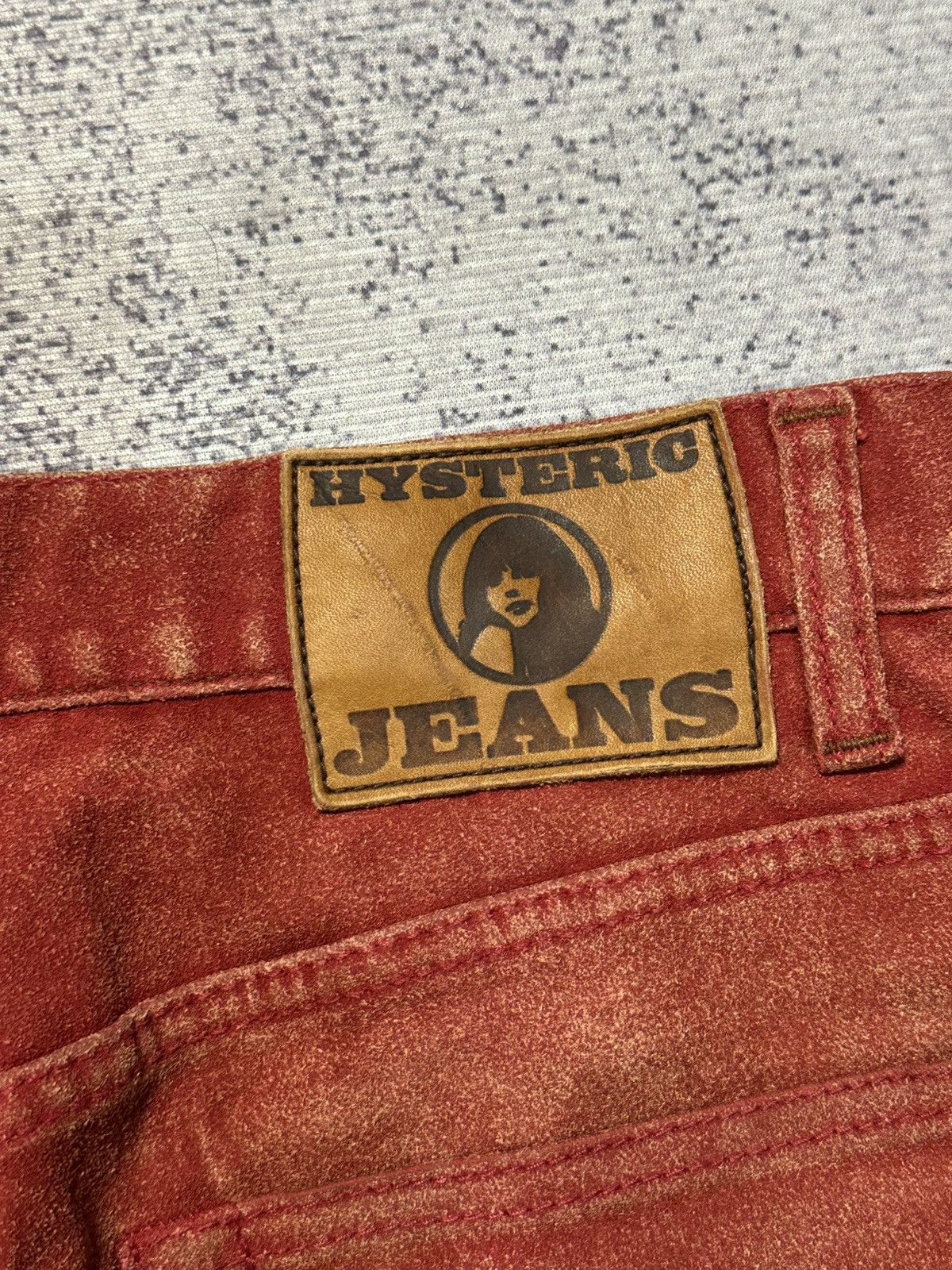 Hysteric Glamour Hysteric Glamour Slim Fit Suede Pants Red Size US 28 / EU 44 - 13 Thumbnail