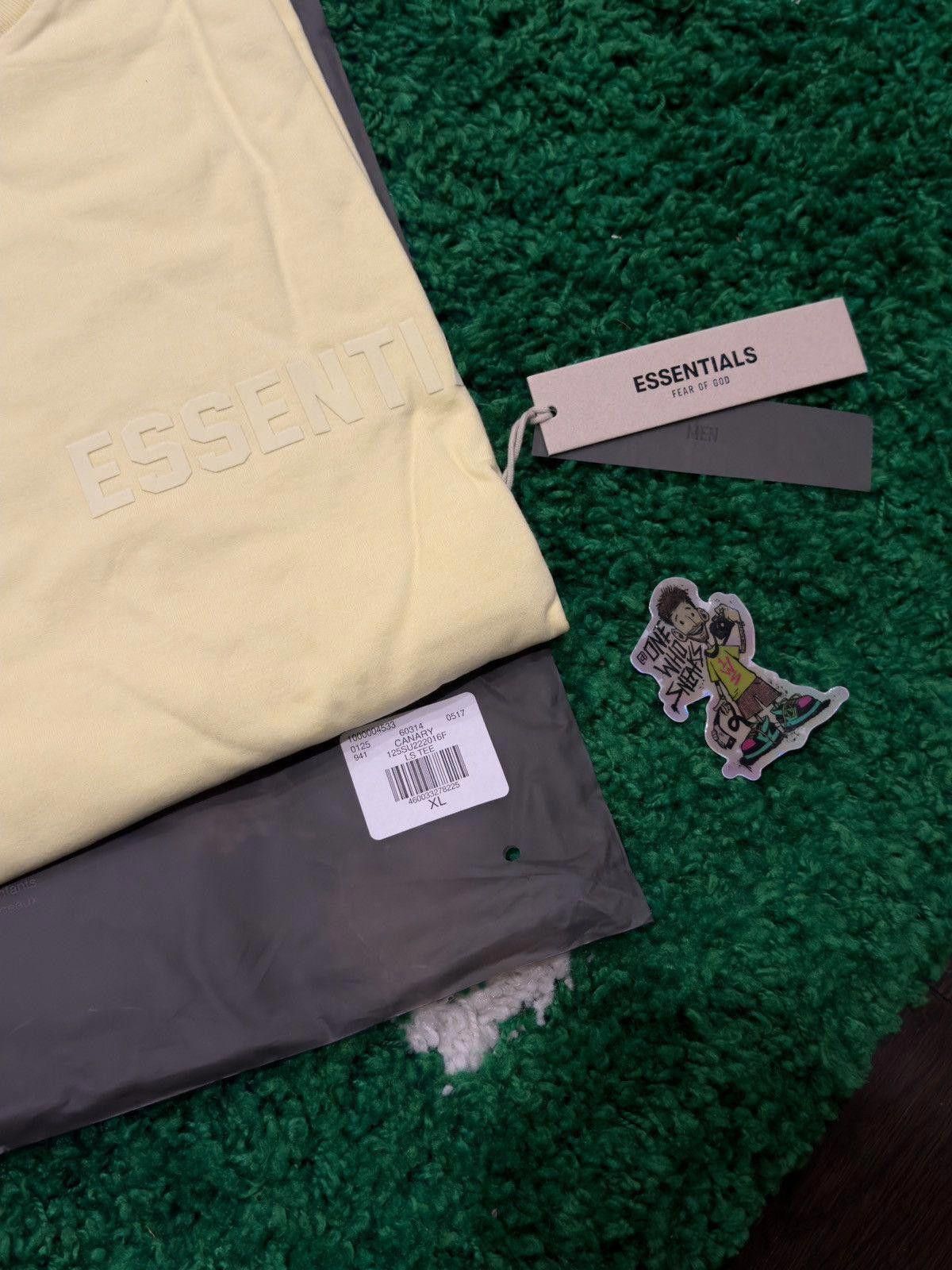 Fear of God Fear of God Essentials L/S Tee Canary Size XL Size US XL / EU 56 / 4 - 6 Thumbnail