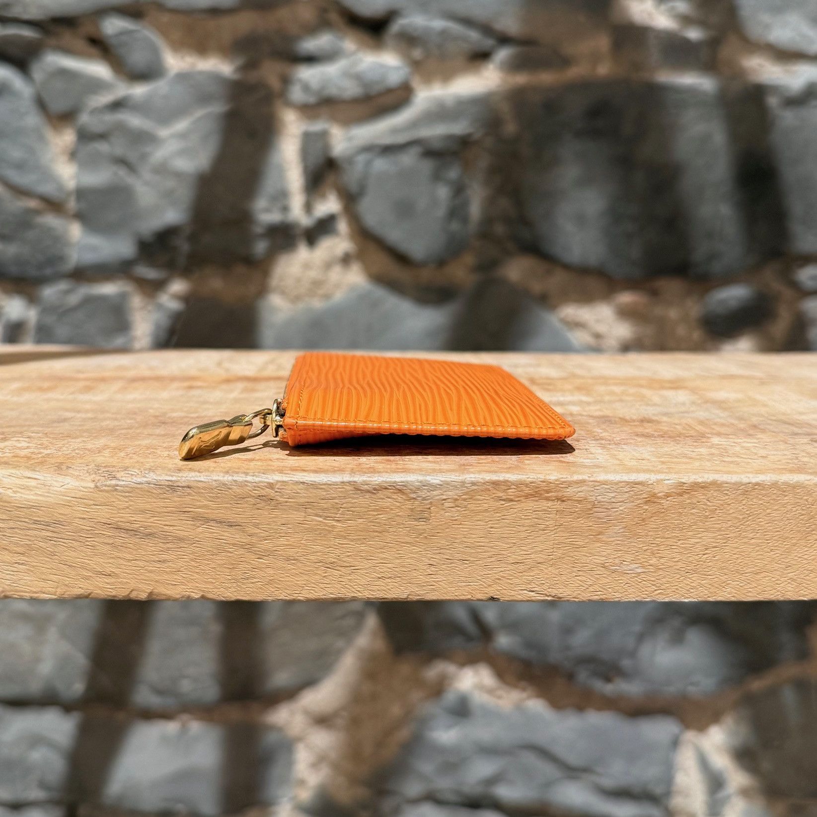 Louis Vuitton Louis Vuitton Vintage 2003 Orange Epi Leather Zip Key Pouch Size ONE SIZE - 6 Thumbnail
