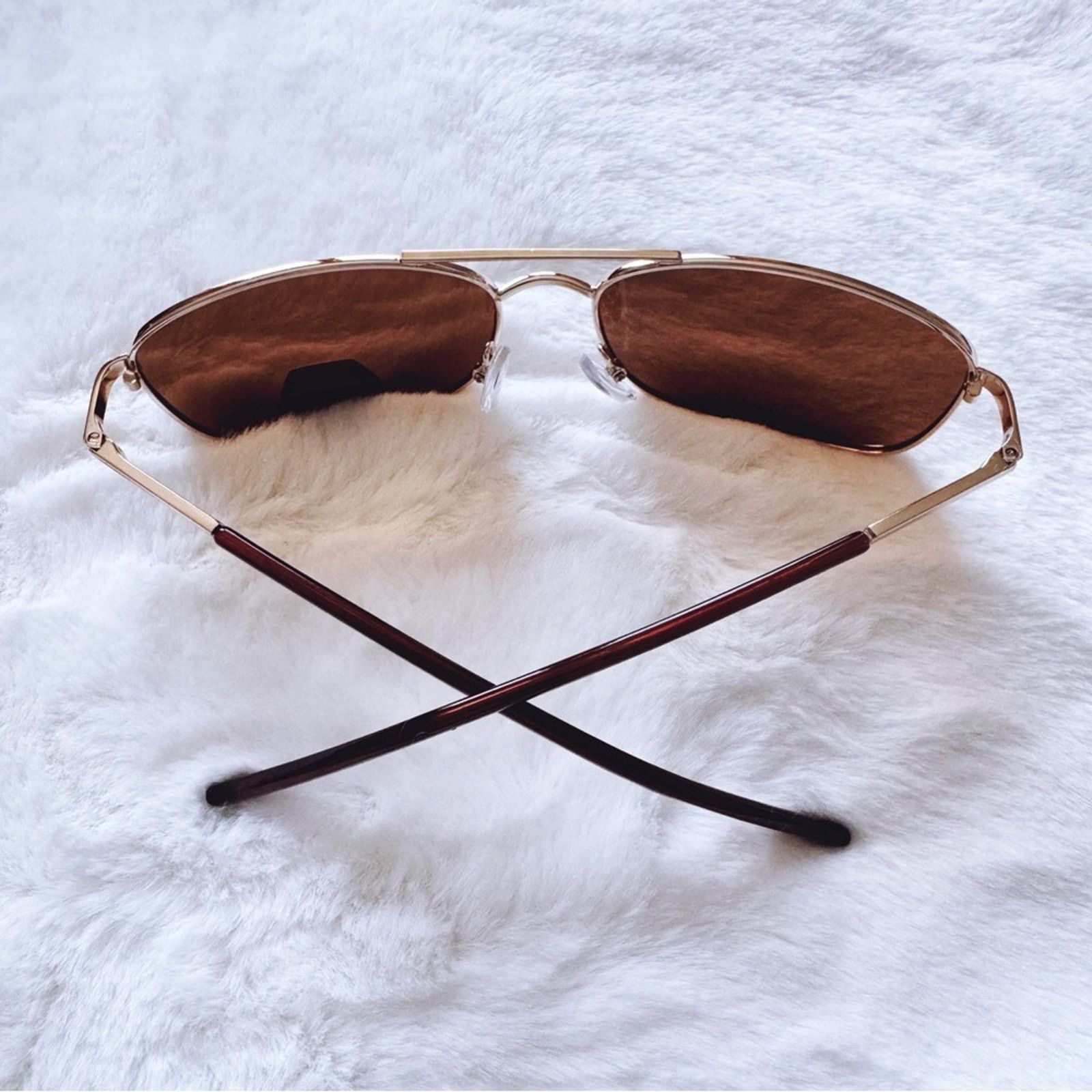 Other Troy Brown Rectangular Polarized Sunglasses Size ONE SIZE - 12 Thumbnail