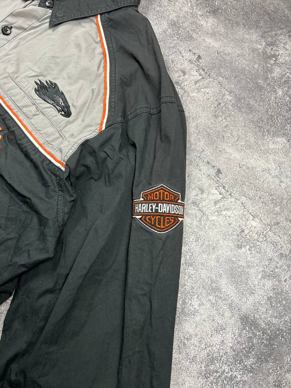 Harley Davidson Vinatge Harley Davidson Long Sleeve Button Up Shirt Racing Size US XL / EU 56 / 4 - 6 Thumbnail