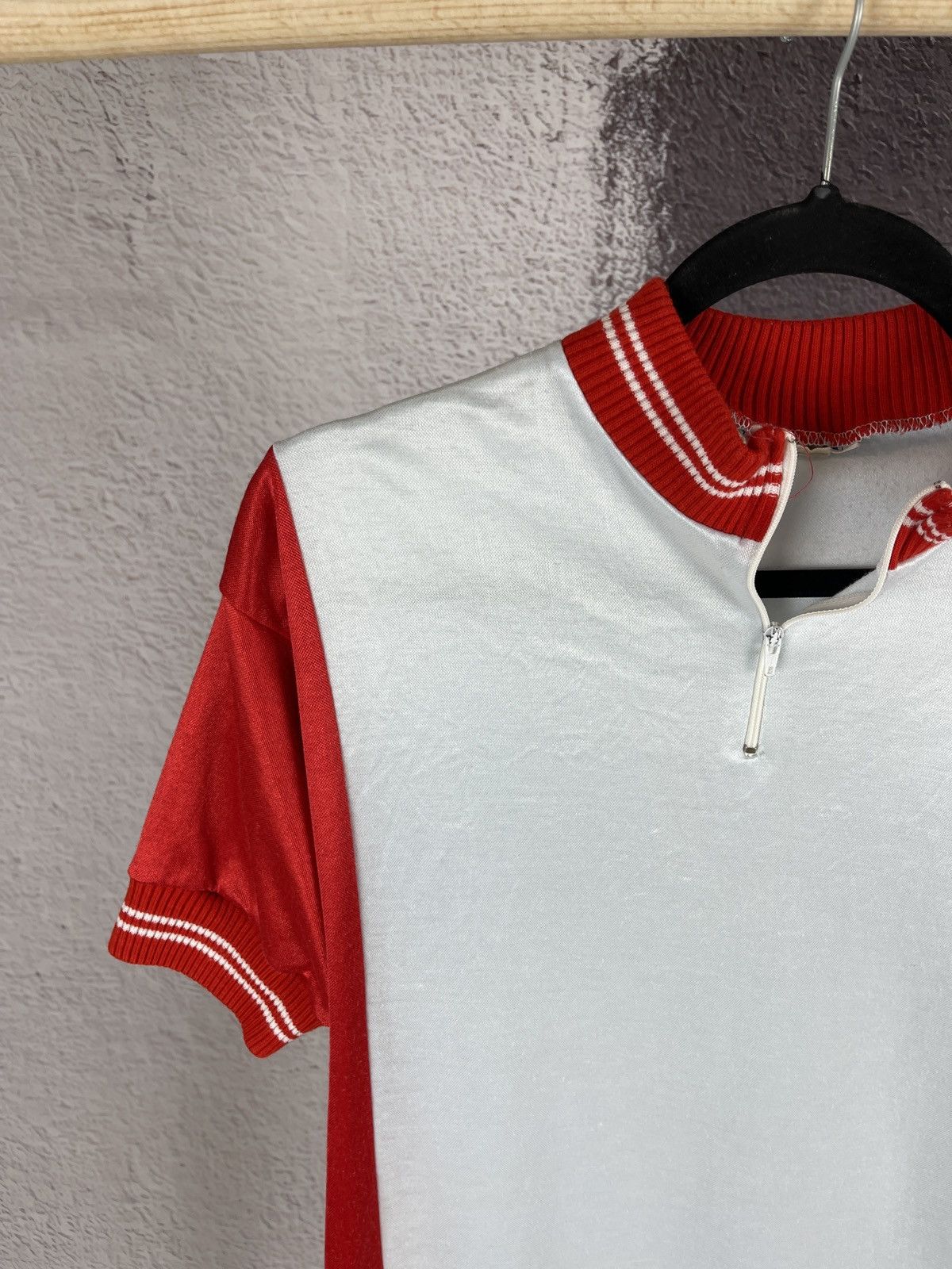 Vintage Radsport Fink vintage 70s 80s made in Belgium cycle jersey Size US L / EU 52-54 / 3 - 3 Thumbnail