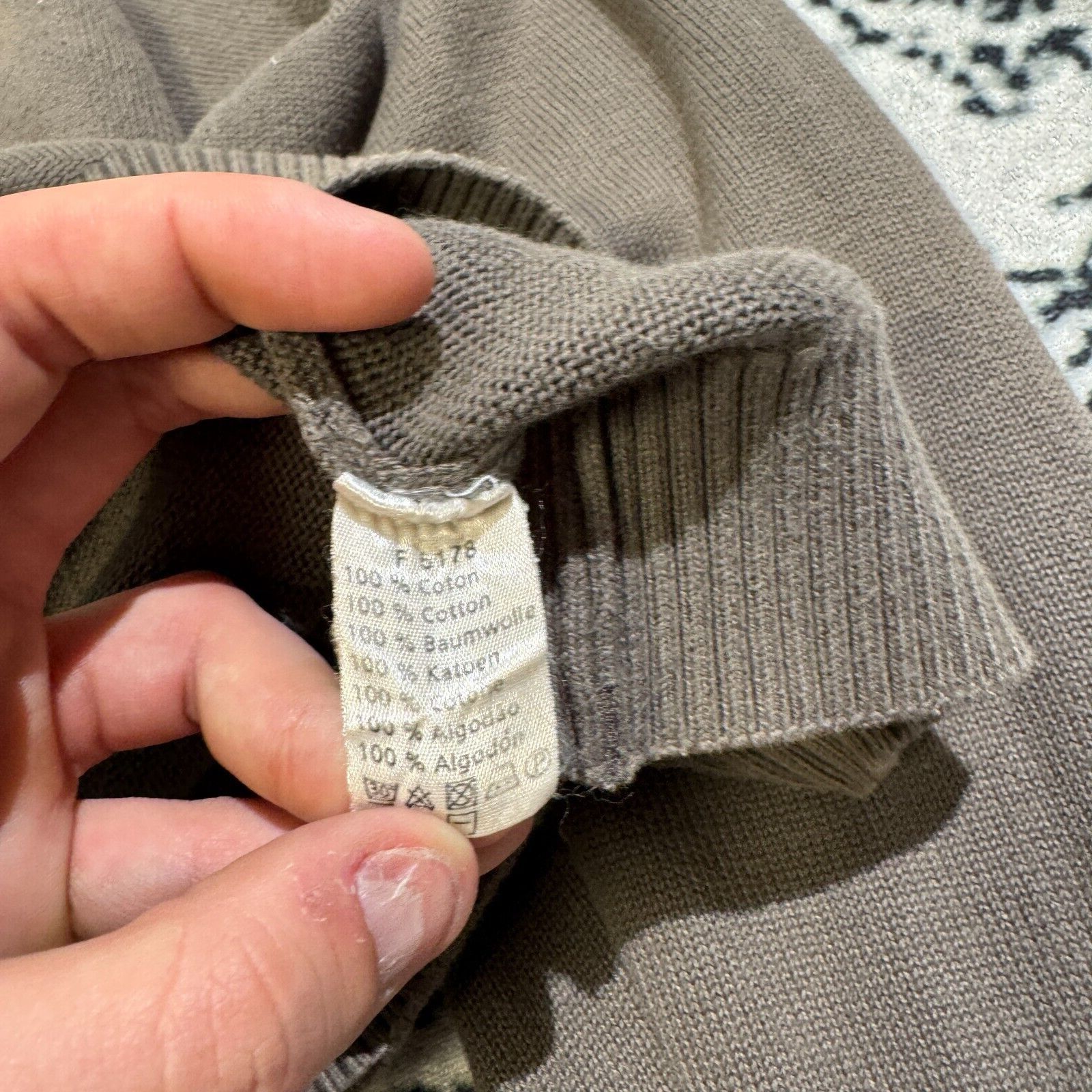 Lacoste × Vintage Vintage Lacoste Unisex Gray Cotton Sweater Size L Y2K 90s Size US L / EU 52-54 / 3 - 8 Thumbnail