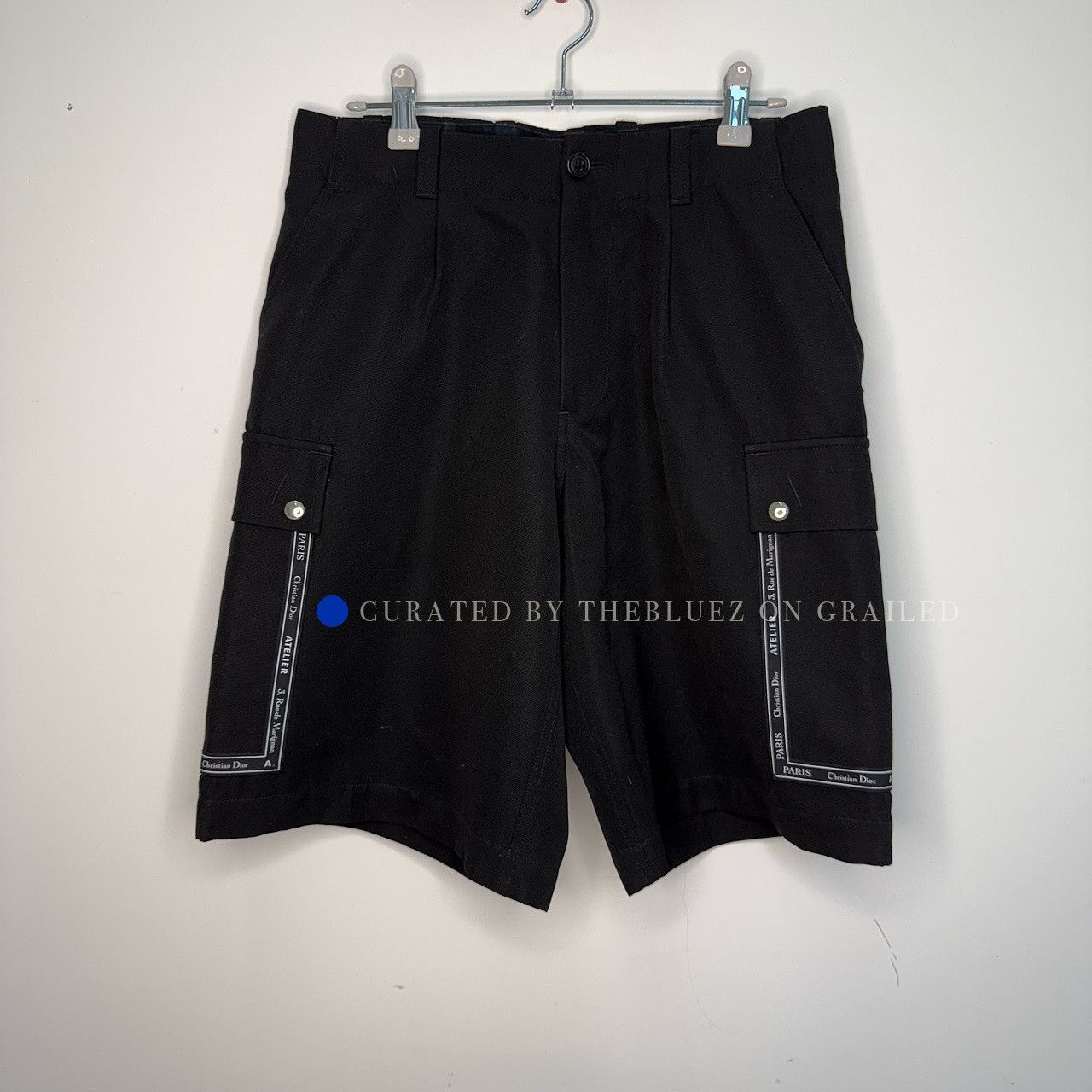 Dior Embellished Black Logo Shorts Size 28 Size US 28 / EU 44 - 1 Thumbnail