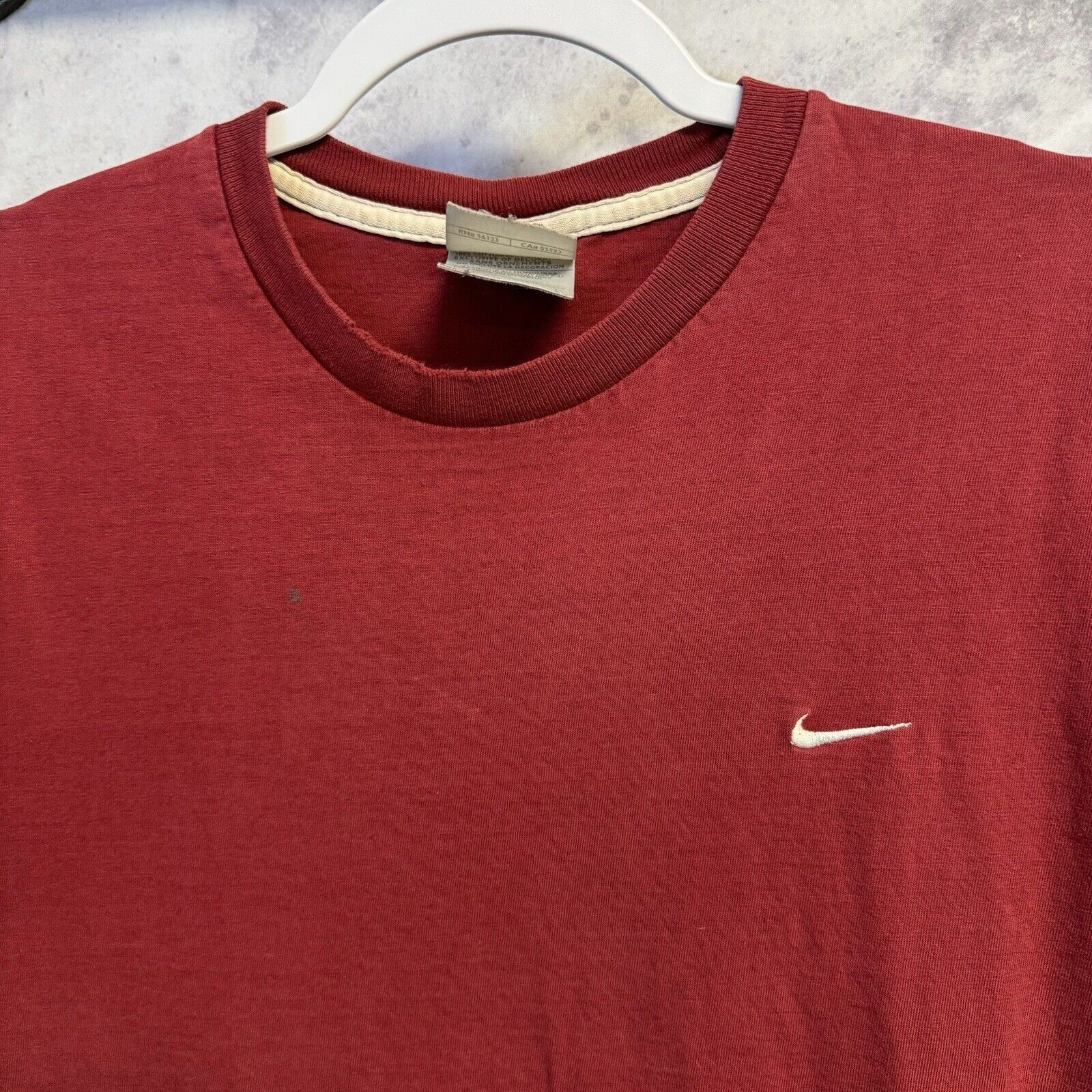 Nike Vintage Y2k Nike T Shirt Mens XL Red Maroon Sportswear Embro Size US XL / EU 56 / 4 - 3 Thumbnail
