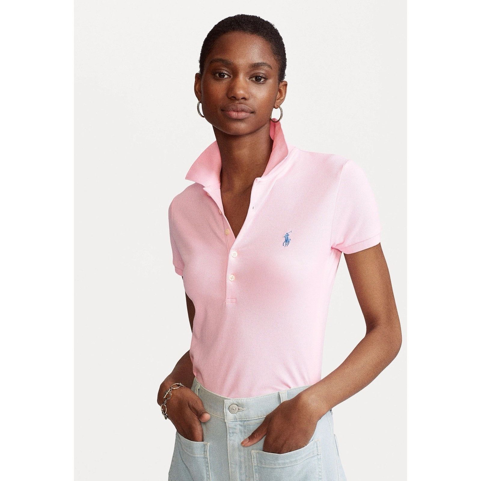 Polo Ralph Lauren NWT Polo Ralph Lauren Slim Fit Shirt Top Pink XL White Pony Size XL / US 12-14 / IT 48-50 - 6 Thumbnail