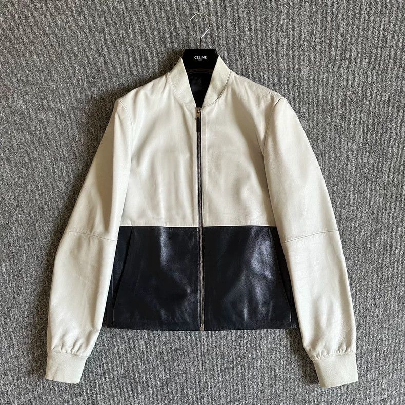 Dior Dior White stitching sheepskin leather jacket coat Size US S / EU 44-46 / 1 - 1 Thumbnail