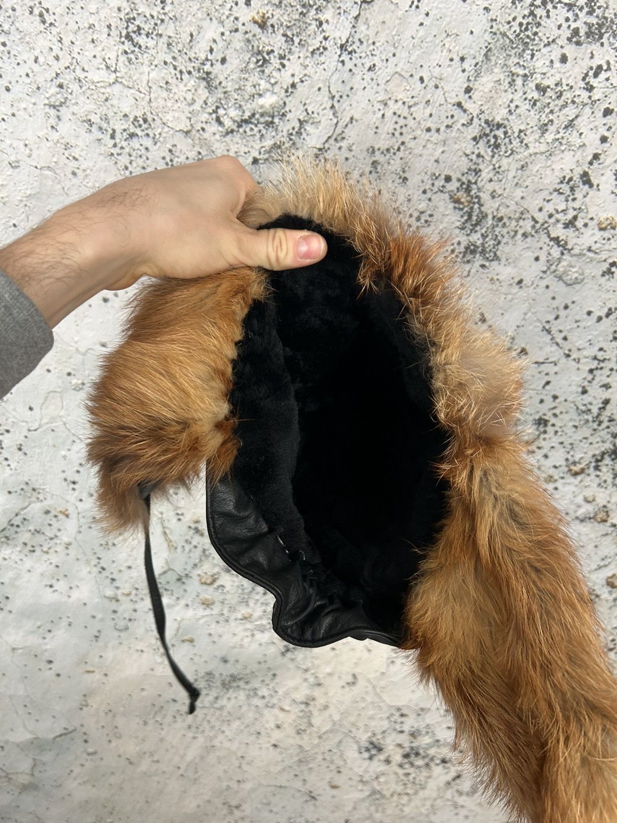 Leather Vintage Trapper Faux Leather Hat Avantgarde 90s Archive Size ONE SIZE - 5 Thumbnail