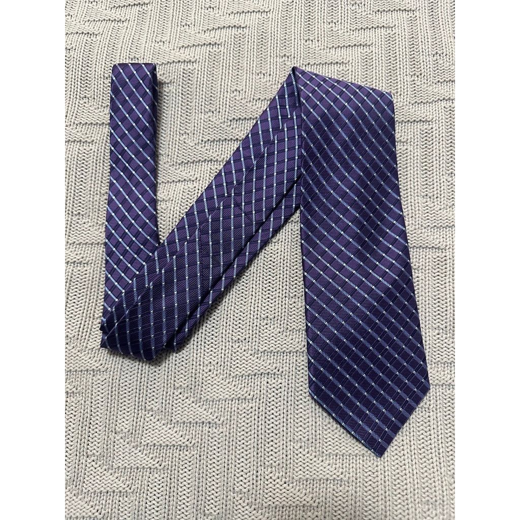 Nautica Nautica purple plaid silk tie Size ONE SIZE - 1 Thumbnail