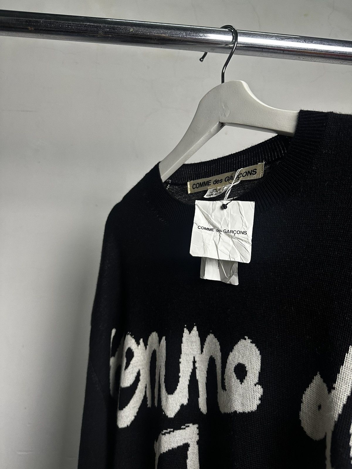 Comme des Garcons Comme Des Garcons Spellout Knitwear BNWT Size US M / EU 48-50 / 2 - 10 Thumbnail