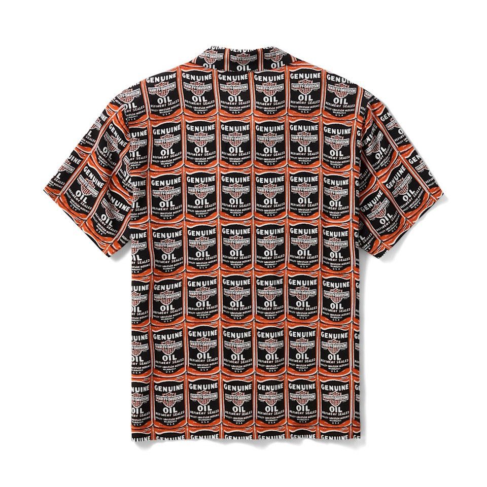 Harley Davidson NWT Harley Davidson Men's H-D Essential Oil Can Aloha Shirt Size US M / EU 48-50 / 2 - 2 Thumbnail