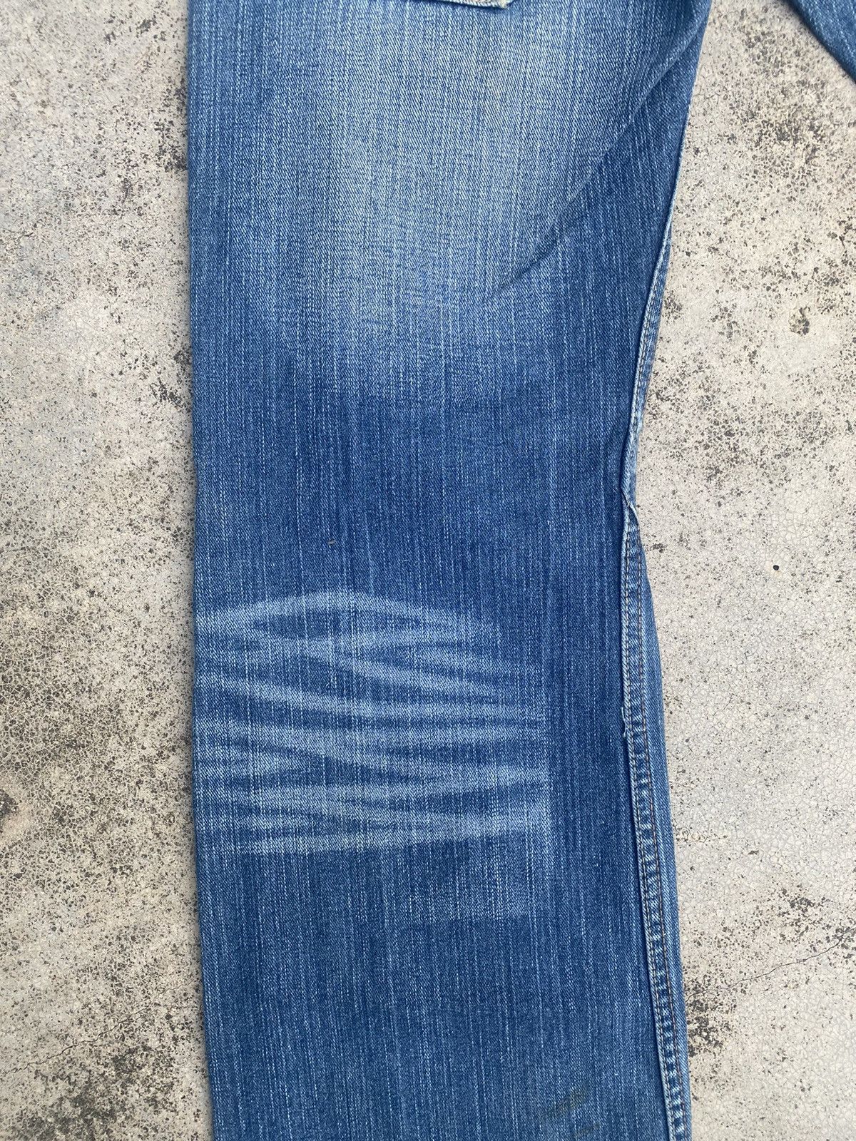 Japanese Brand Flare Jeans Root Three Distressed Fade Bootcut Size US 30 / EU 46 - 21 Thumbnail