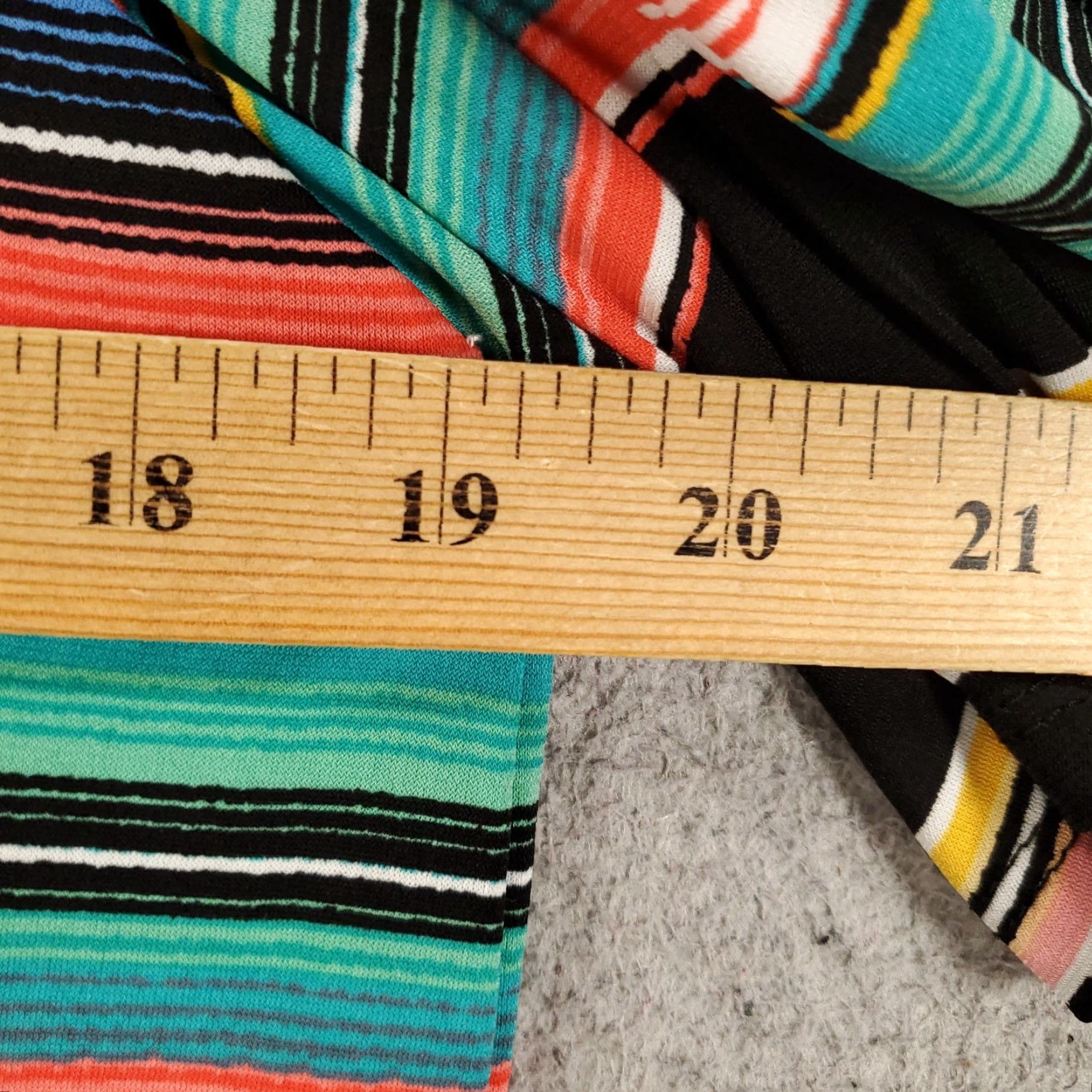 Rainbow Womens Colorful Striped Dress Size 8 Multicolored Rainbow Stretch Cold Shoulder Dress Size M / US 6-8 / IT 42-44 - 4 Thumbnail