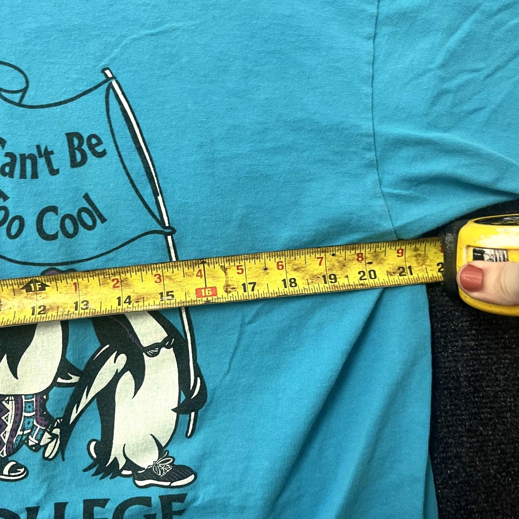 Fruit Of The Loom VINTAGE Thiel College Penguins Shirt Mens XL Blue Size US XL / EU 56 / 4 - 6 Thumbnail