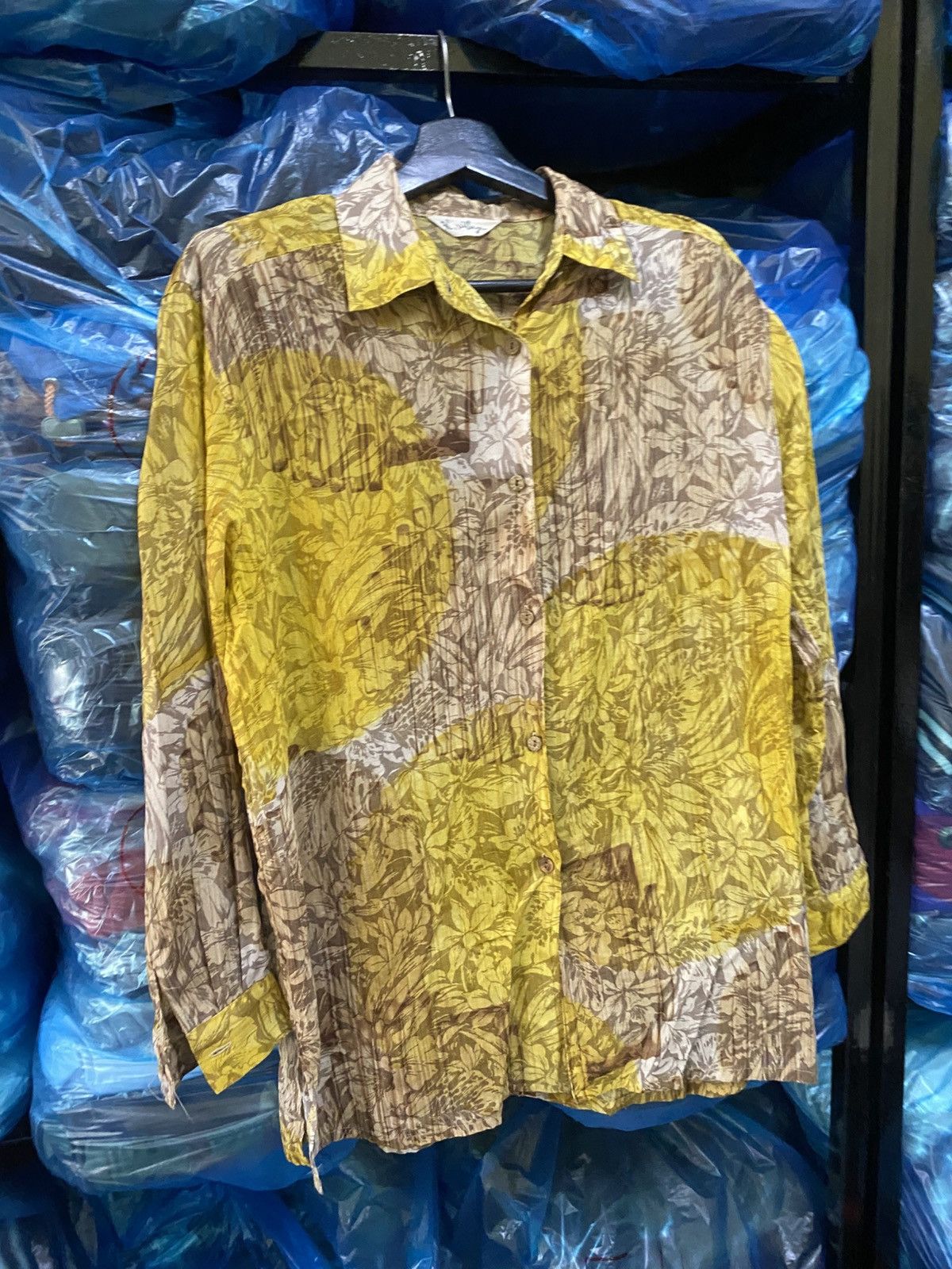 Japanese Brand Vintage Japanese K. VILLEGE Floral Patchwork Cotton Shirt Size M / US 6-8 / IT 42-44 - 3 Thumbnail