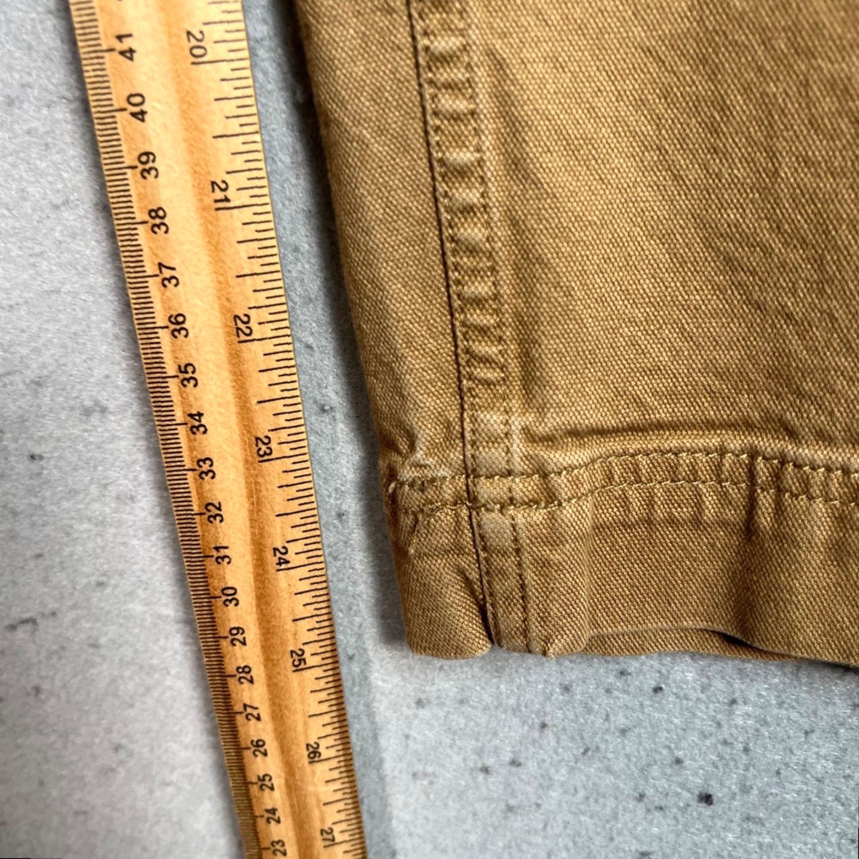 Vans Vans Womens Size 29 Tan High-Waisted Cropped Straight Leg Pants Cotton Blend Size 29" - 7 Thumbnail