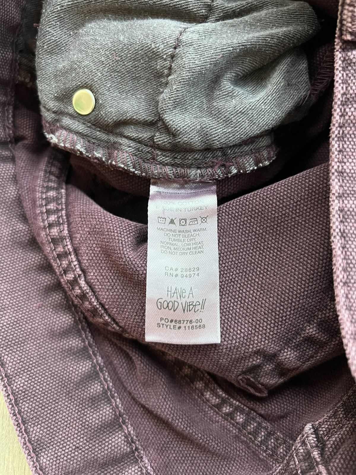 Stussy Stussy Canvas 8 Ball Big Ol Jean Purple Size 31 Size US 31 - 9 Thumbnail