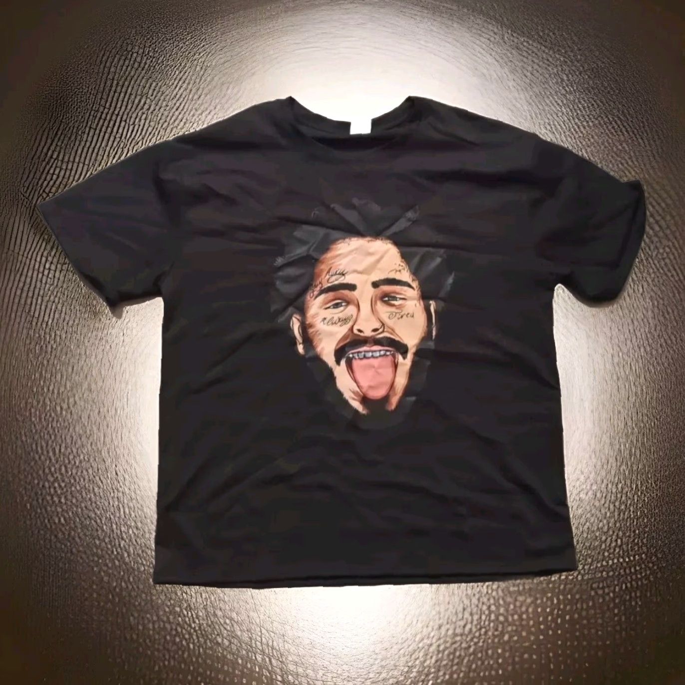 Vintage Post Malone Tee Shirt Black L Face Stay Away Crew Neck Short Sleeve Music Shirt Mens Size US L / EU 52-54 / 3 - 3 Thumbnail