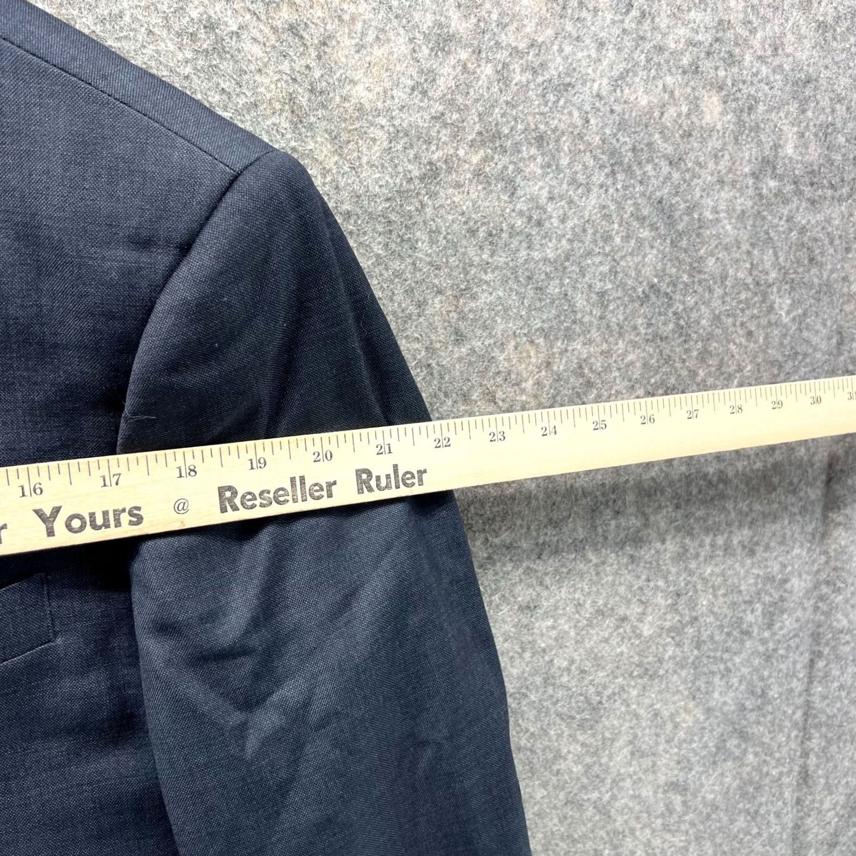 J.Crew J. Crew Blazer Men 38S Blue Wool Single-Breasted Two-Button Jacket Coat Short Length Dress Suit Tuxedo Style Village? Size 38R - 7 Thumbnail
