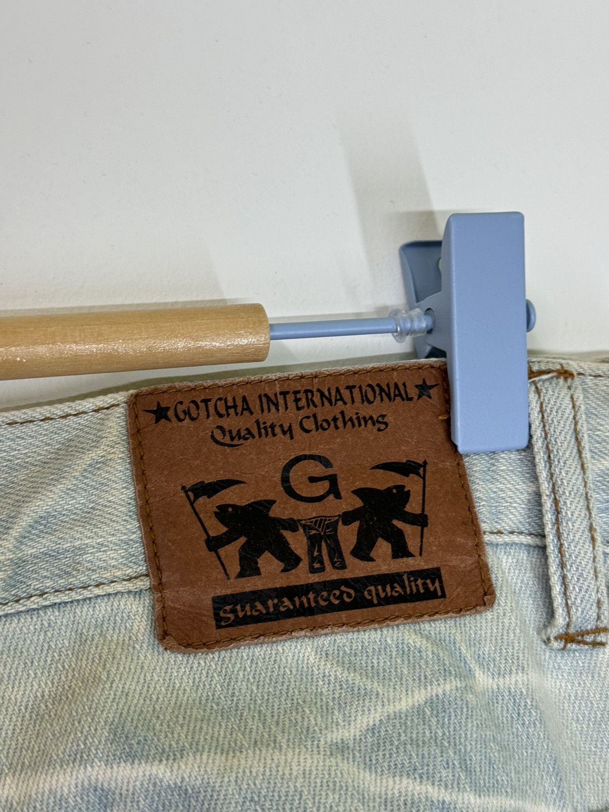 14th Addiction × If Six Was Nine × Le Grande Bleu (L.G.B.) GOTCHA WING CLAW MARKS THUNDERS DISTRESSED DENIM JEANS Size US 31 - 14 Thumbnail