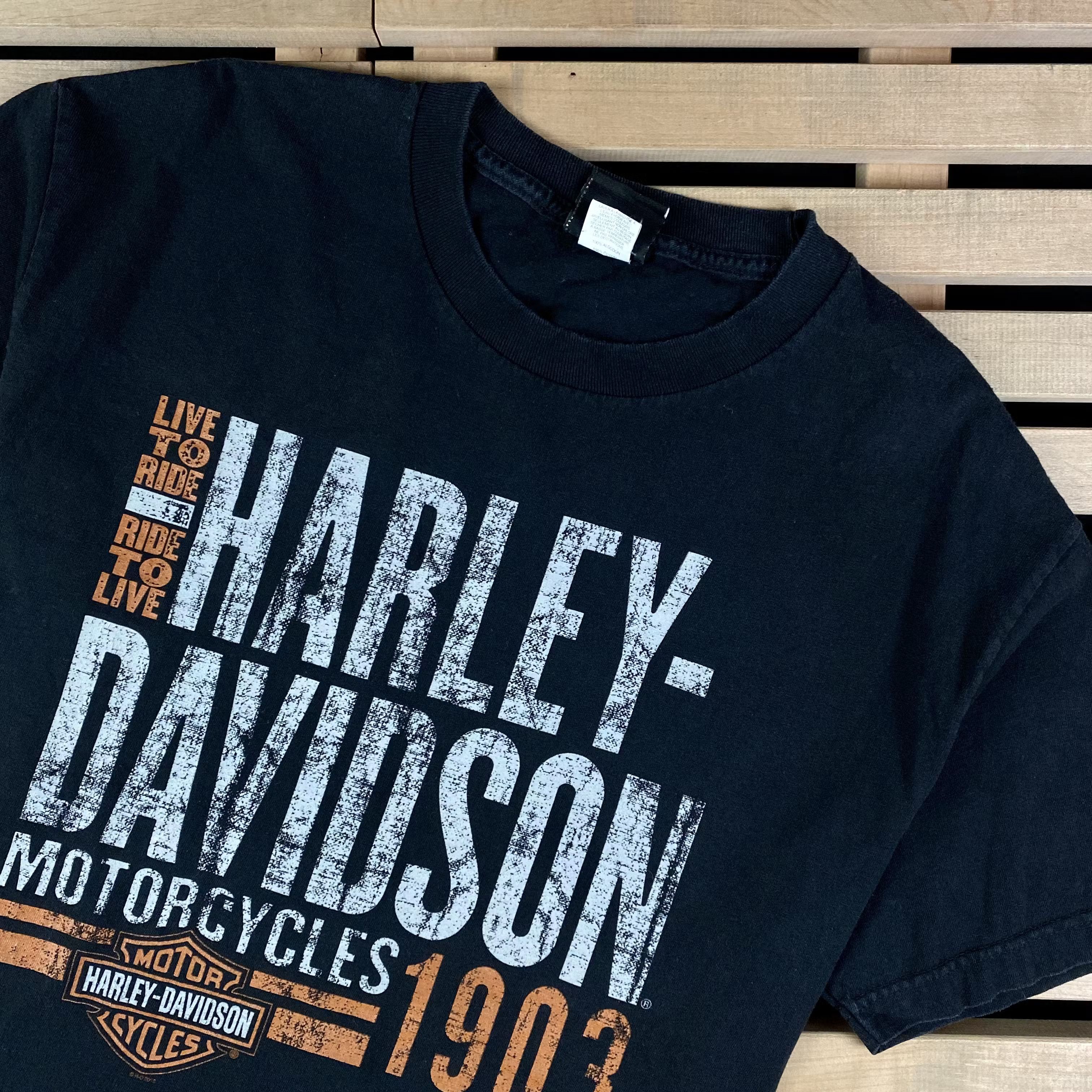 Harley Davidson × Vintage Mens T-Shirt Harley Davidson Size L Size US L / EU 52-54 / 3 - 2 Thumbnail