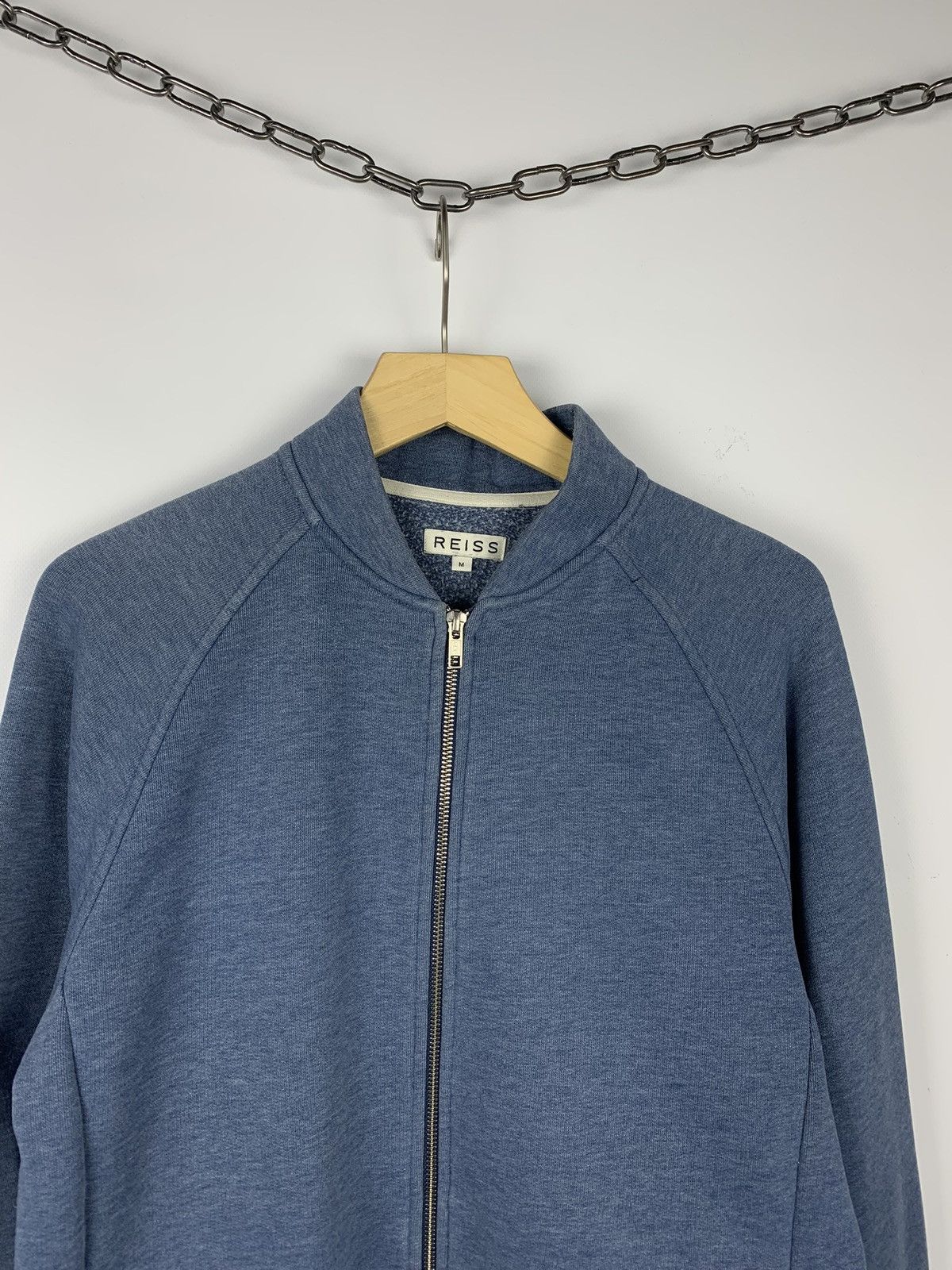 Reiss Reiss Full-Zip Bomber Jacket Cotton Men’s Size M Blue Size US M / EU 48-50 / 2 - 2 Thumbnail
