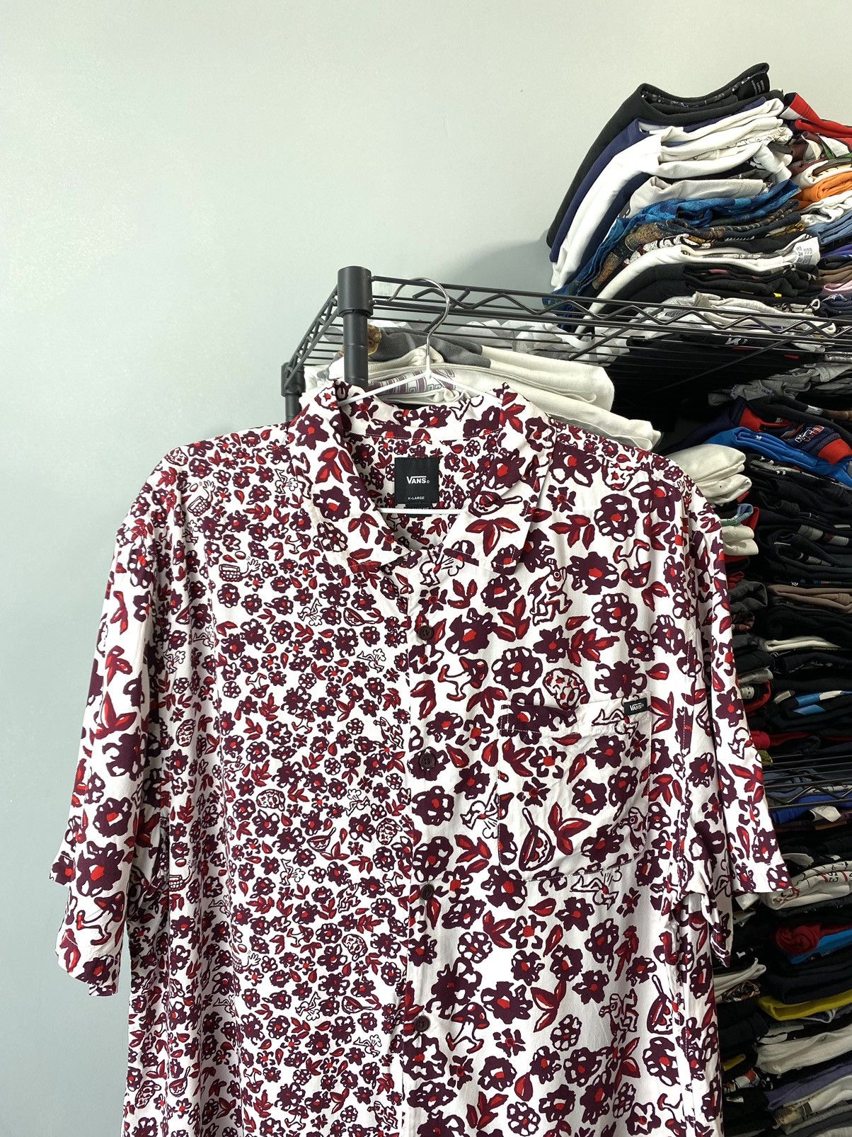 Vans Vans Abstract Art Viscose Shirt LSD Weed Psychedelic Size US XL / EU 56 / 4 - 2 Thumbnail